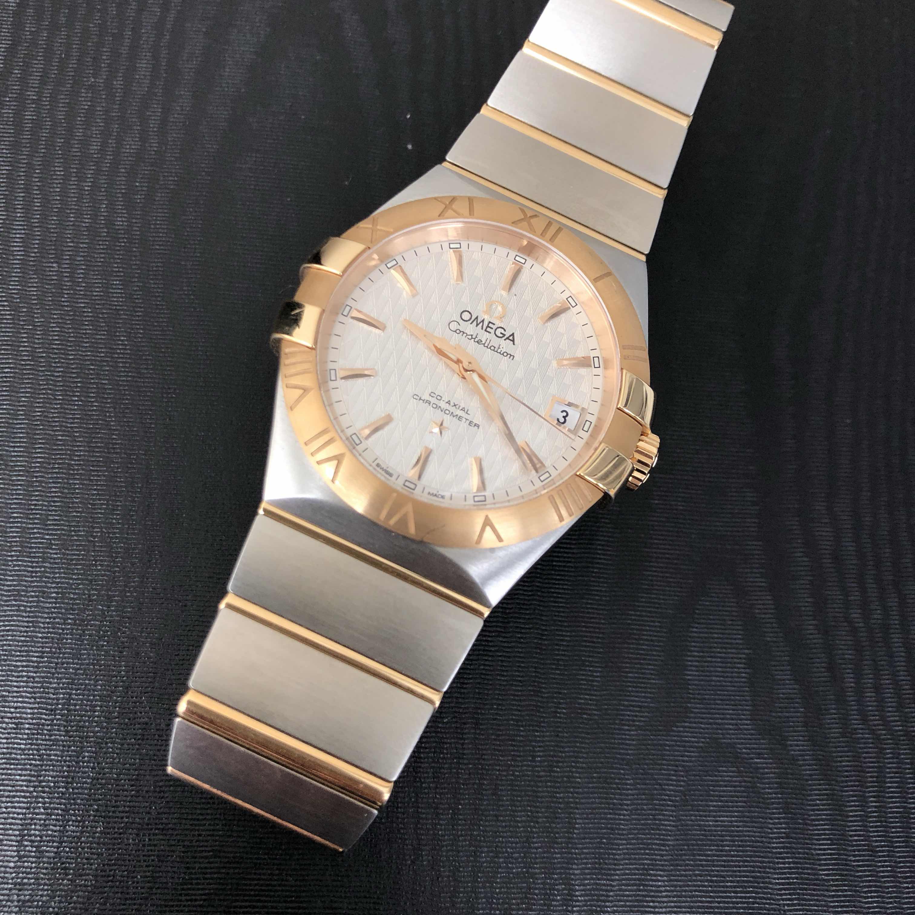 Omega 123.20.35.20.02.005 CONSTELLATION Automatic 18kt Rose Gold & Steel