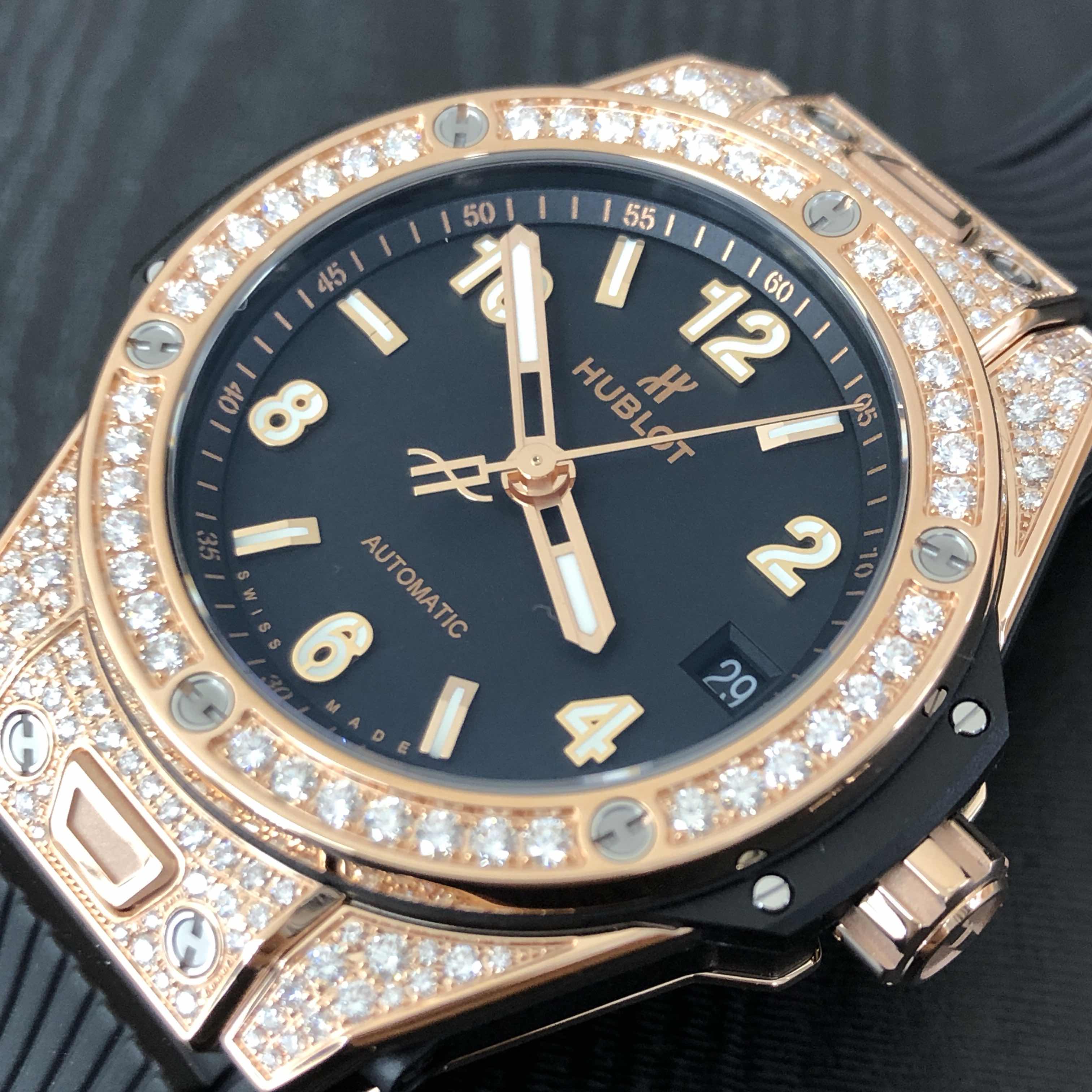 Hublot 465.OX.1180.RX.1604 BIG BANG Automatic 18kt Rose Gold & Diamonds