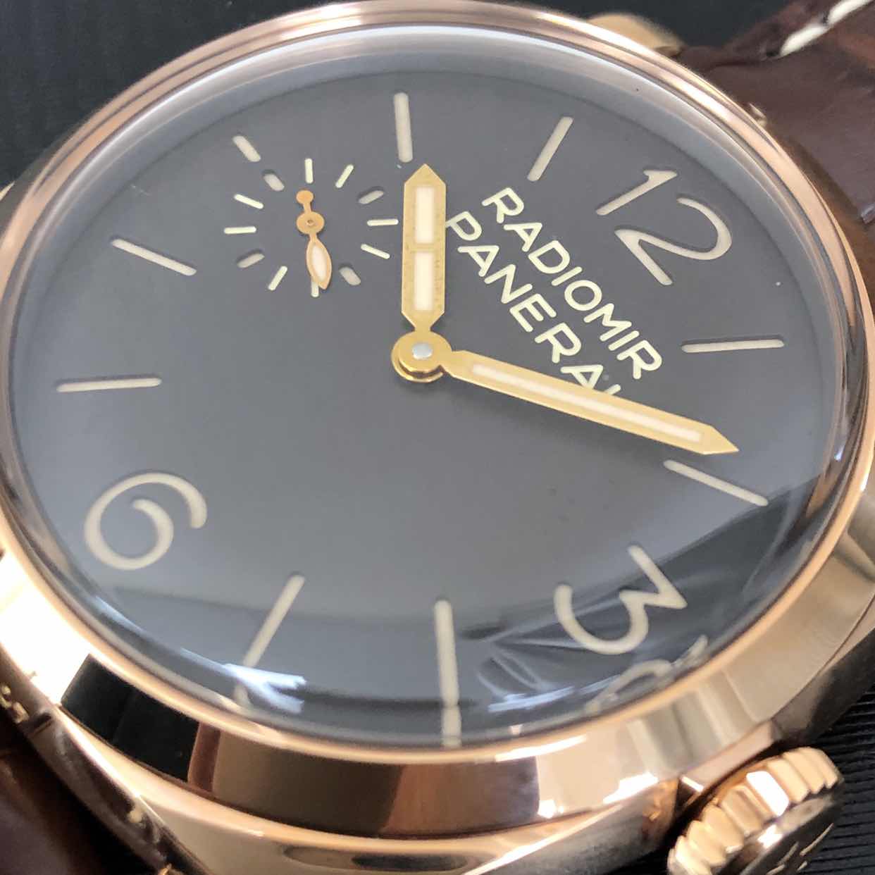 Panerai PAM00398 RADIOMIR Manual Wind 18kt Rose Gold