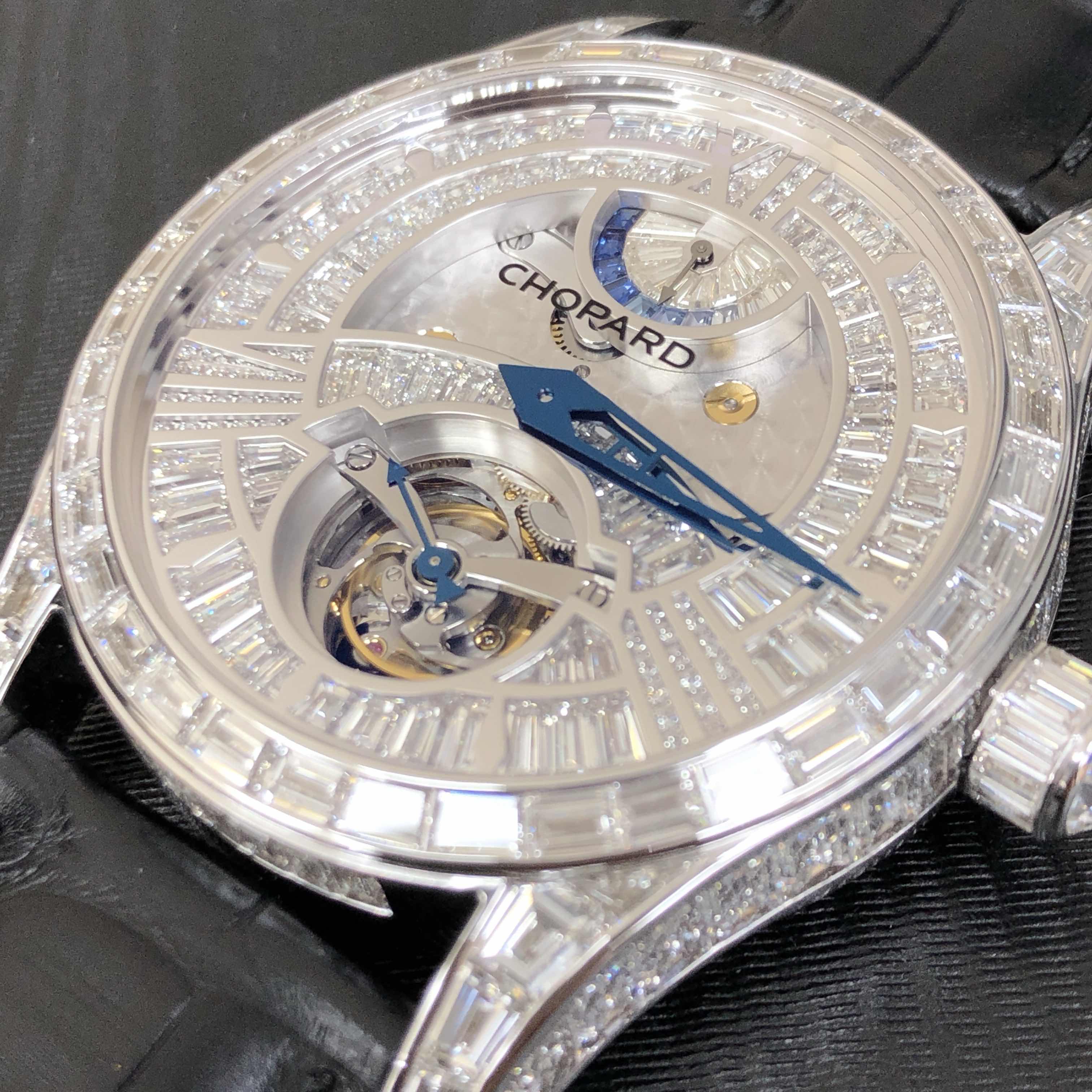 Chopard 171921-1001 L.U.C Manual Wind 18kt White Gold & Diamond