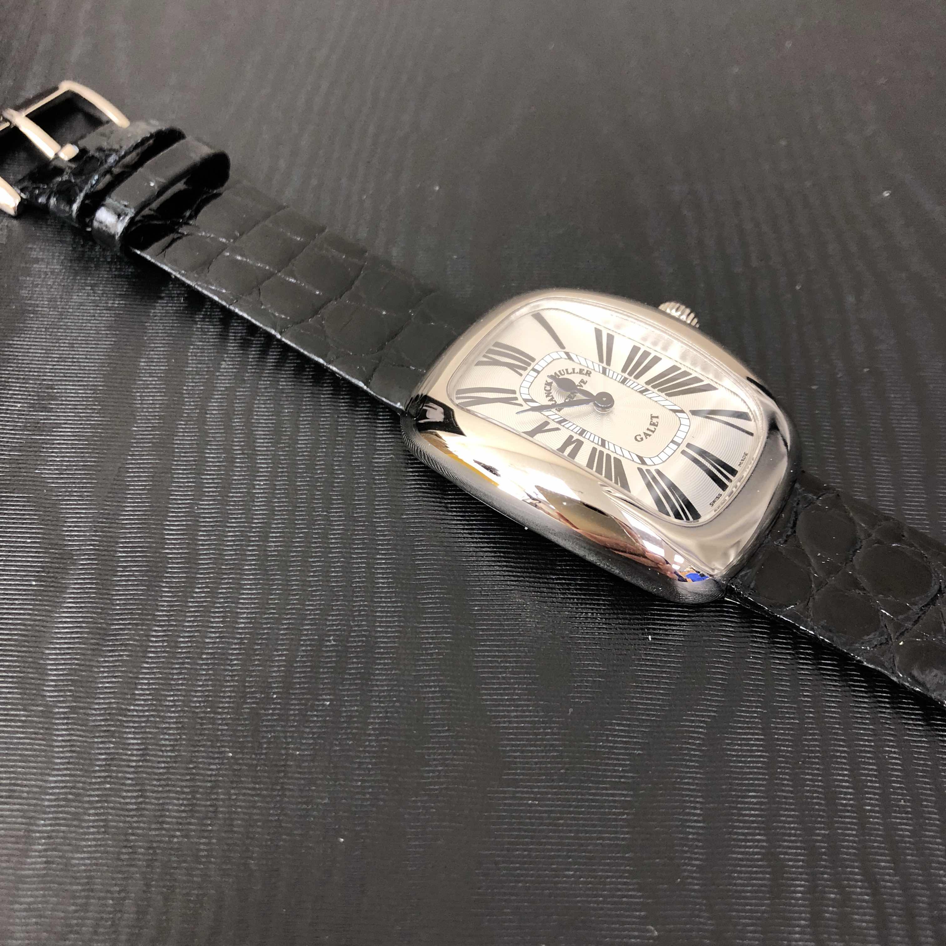 Franck Muller 3002 L QZ R GALET (OG) GALET Quartz 18kt White Gold