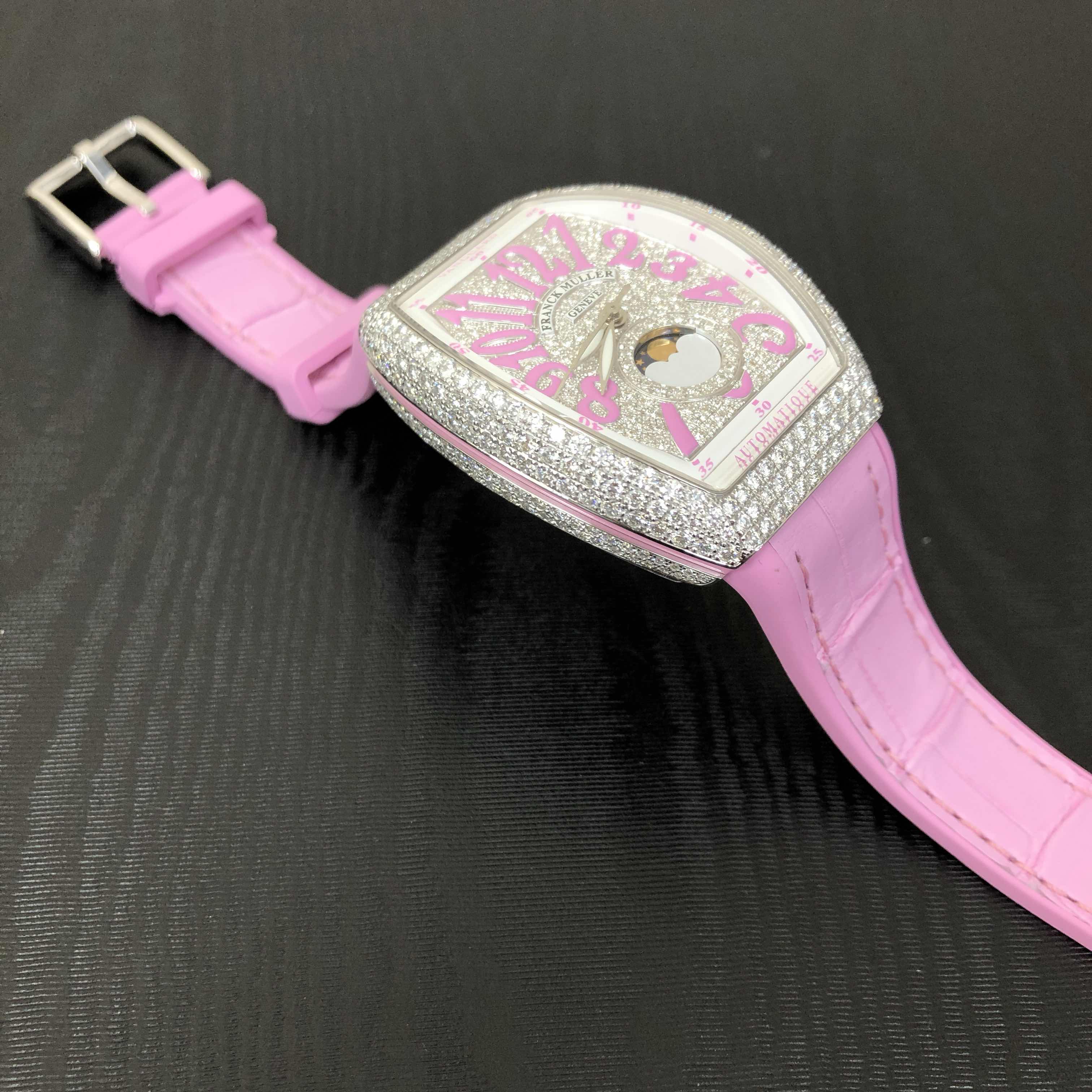 Franck Muller V 32 SC AT FO L D CD (AC.RS) VANGUARD Automatic Stainless Steel & Diamonds