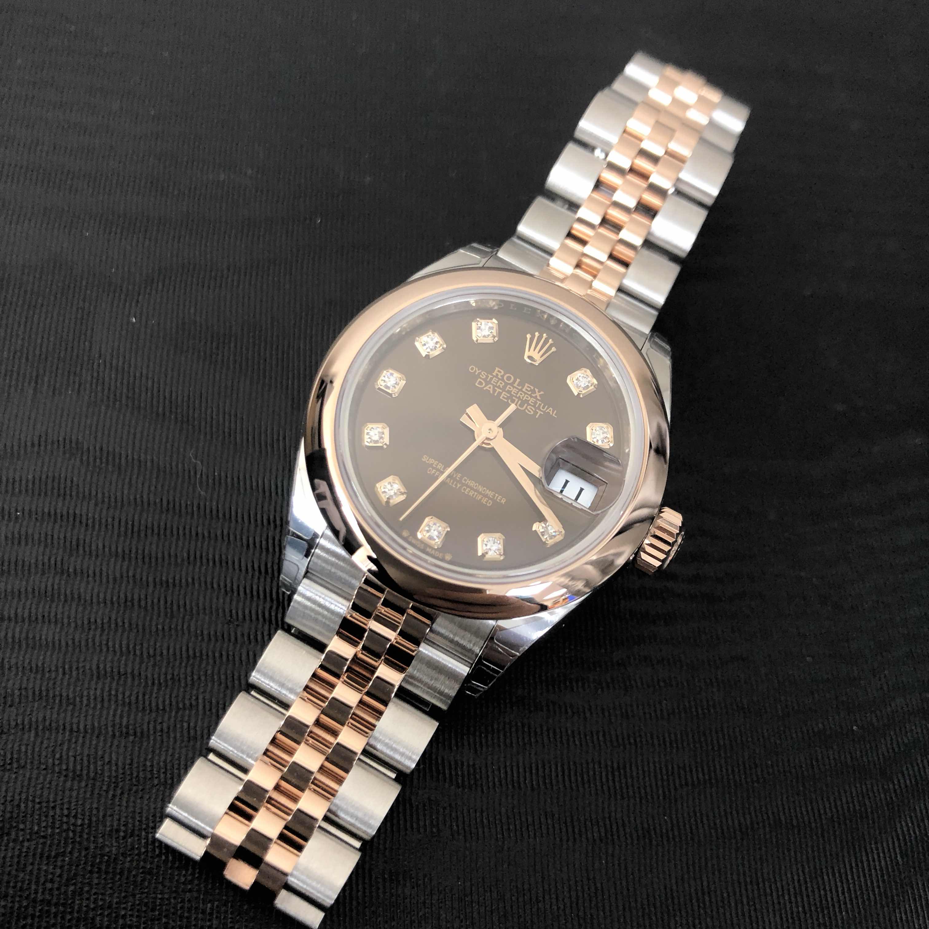 Rolex 279161-0011 LADY DATEJUST Automatic 18kt Rose Gold & Steel