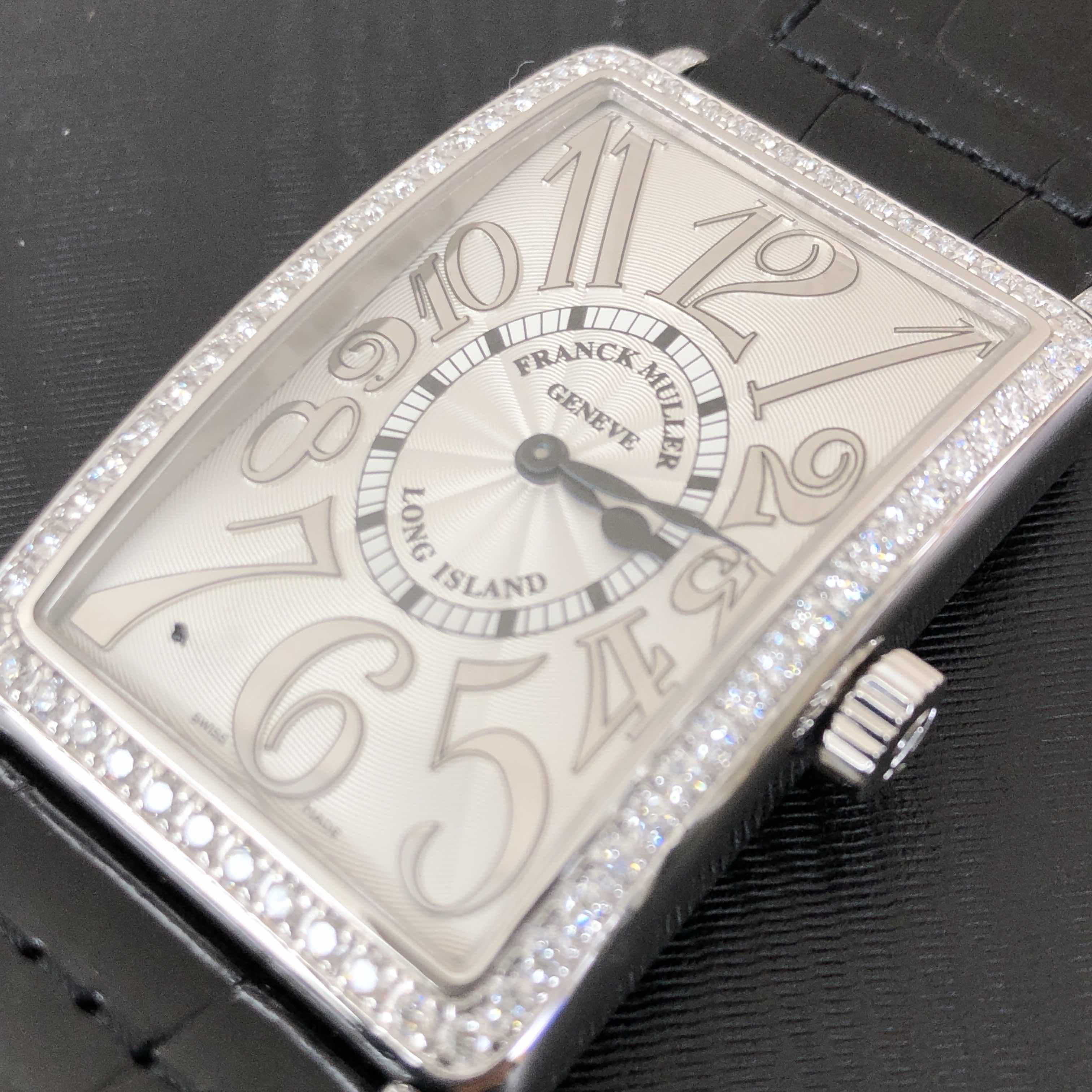 Franck Muller 1002 QZ REL D 1R (OG) LONG ISLAND Quartz 18kt White Gold & Diamond