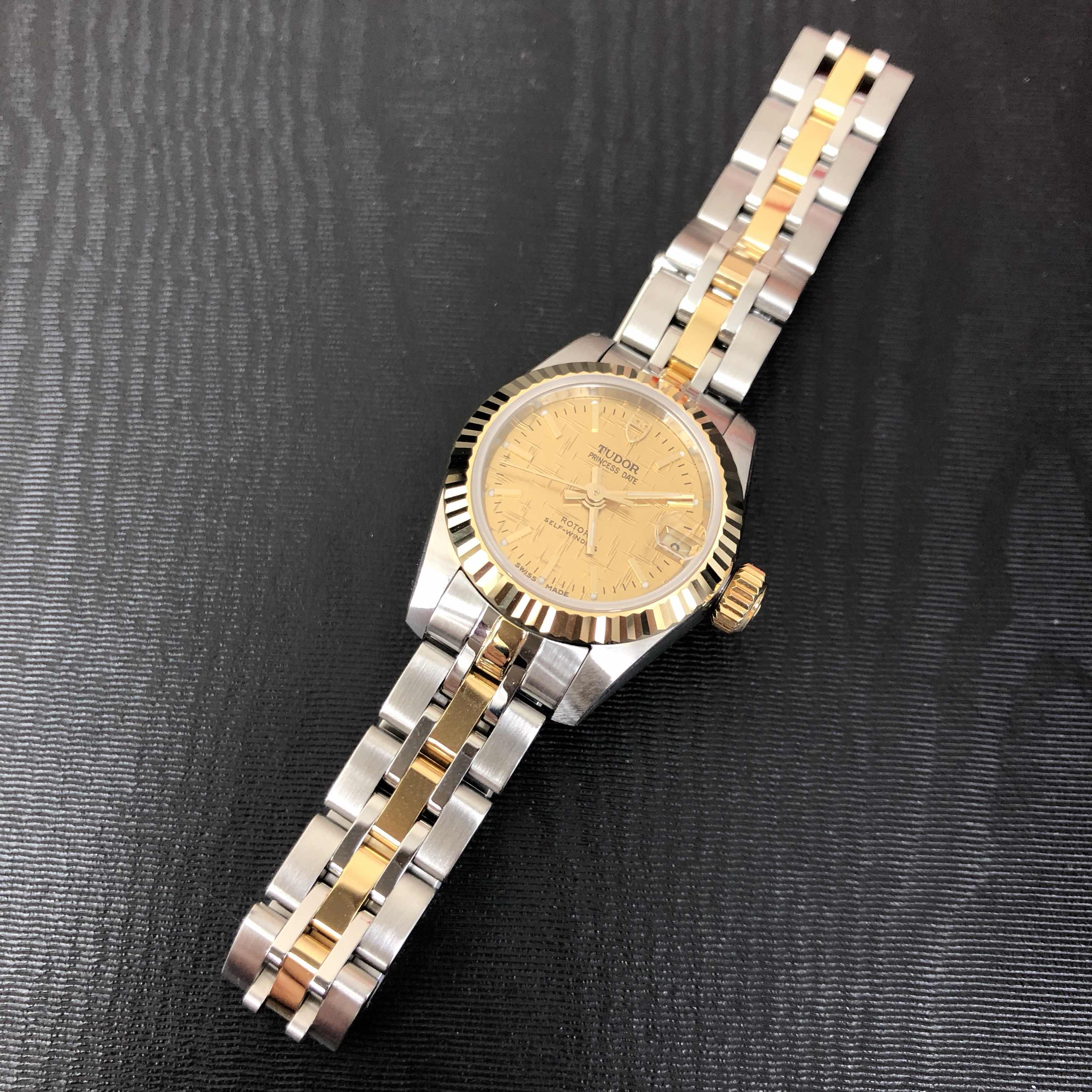 Tudor 92513-62423-CHCL PRINCESS DATE Automatic 18kt Gold & Steel