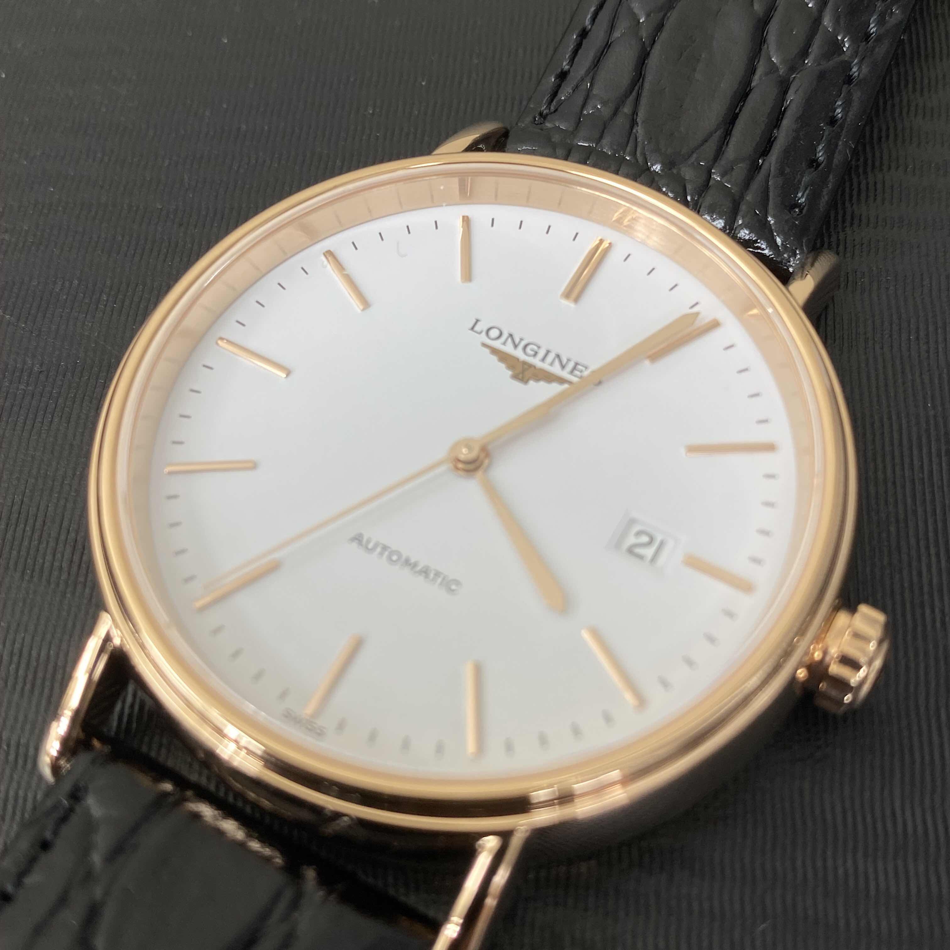 Longines L4.922.1.12.2 PRESENCE Automatic 18kt Rose Gold