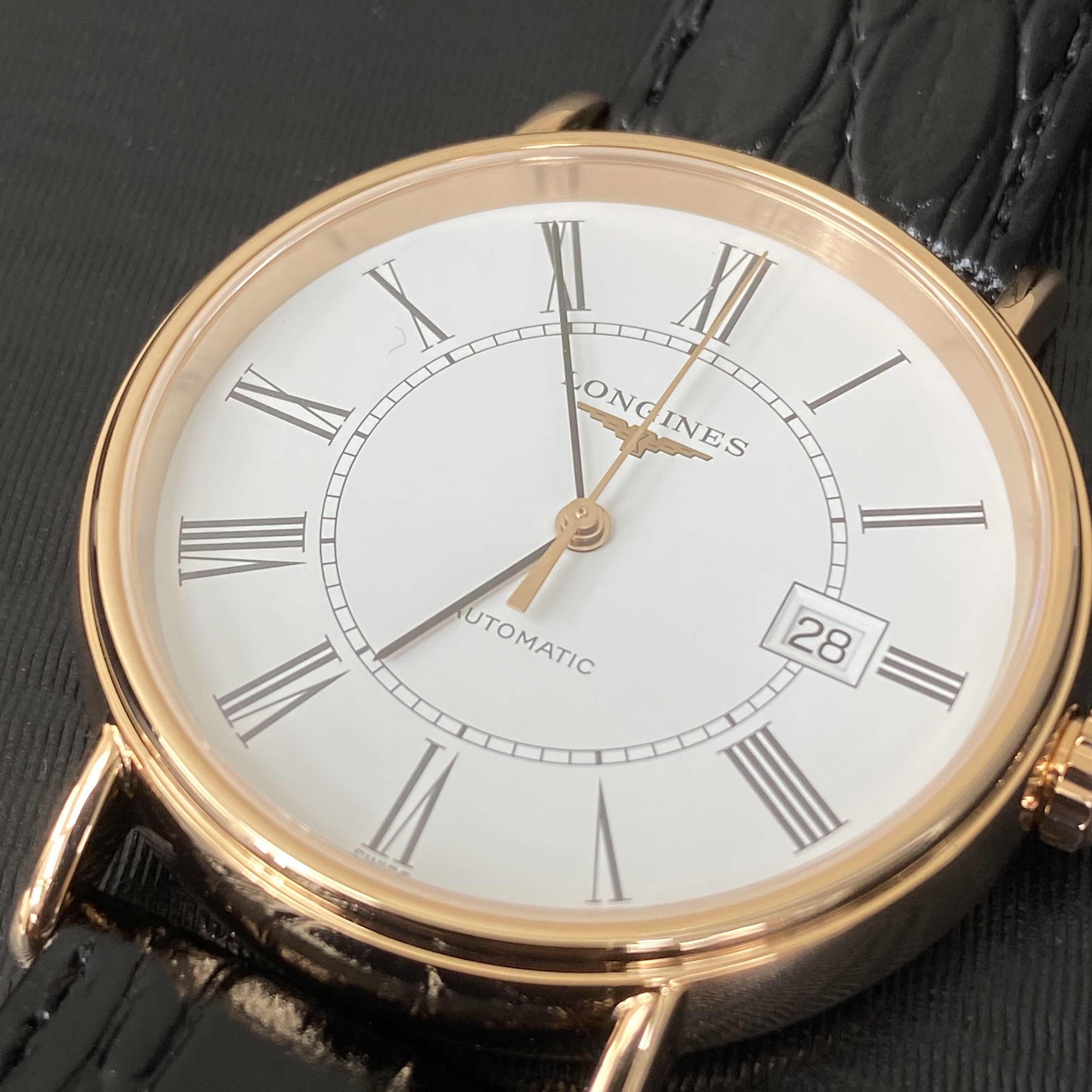 Longines L4.922.1.11.2 PRESENCE Automatic 18kt Rose Gold