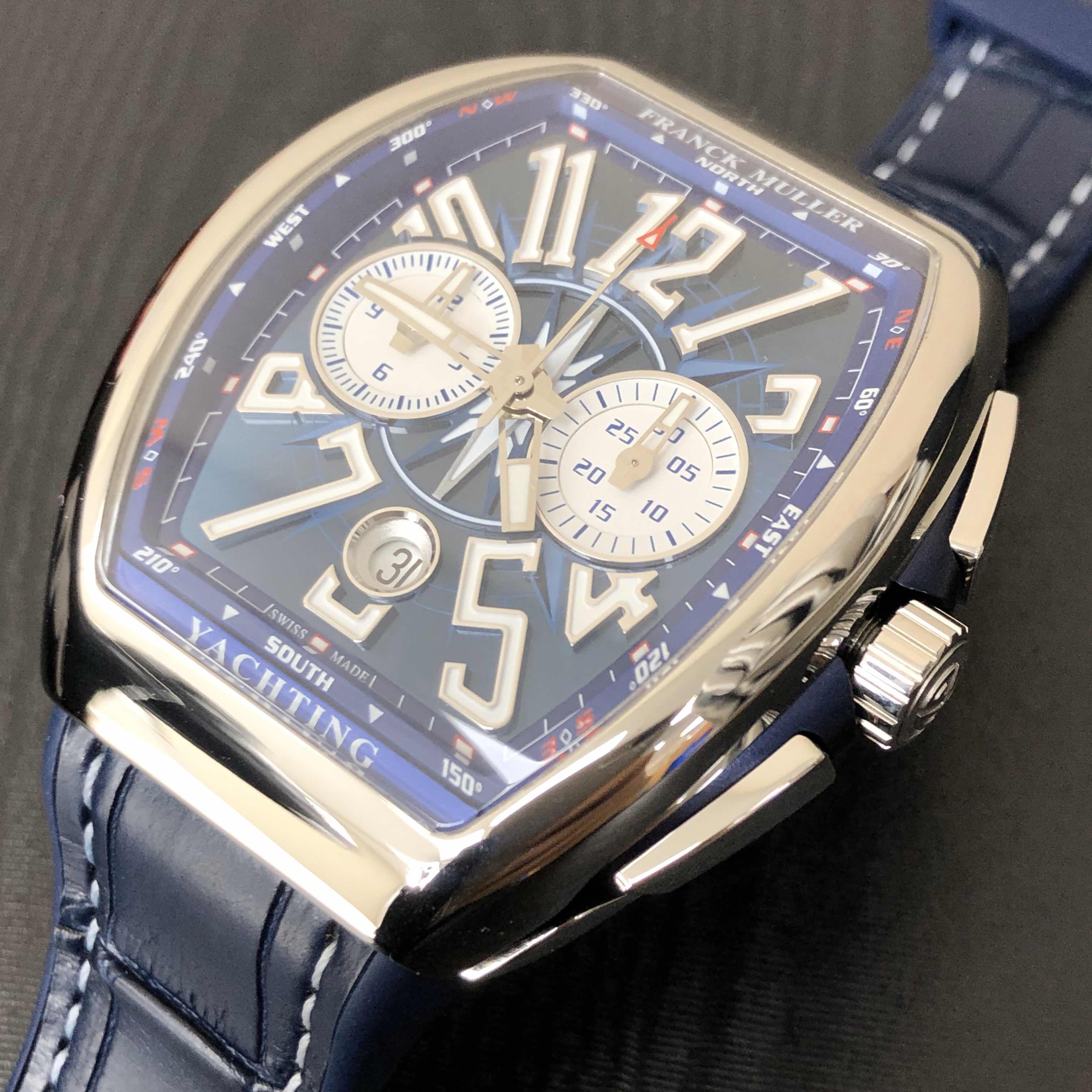 Franck Muller V 41 CC DT YACHTING (AC.BL) VANGUARD Automatic Stainless Steel