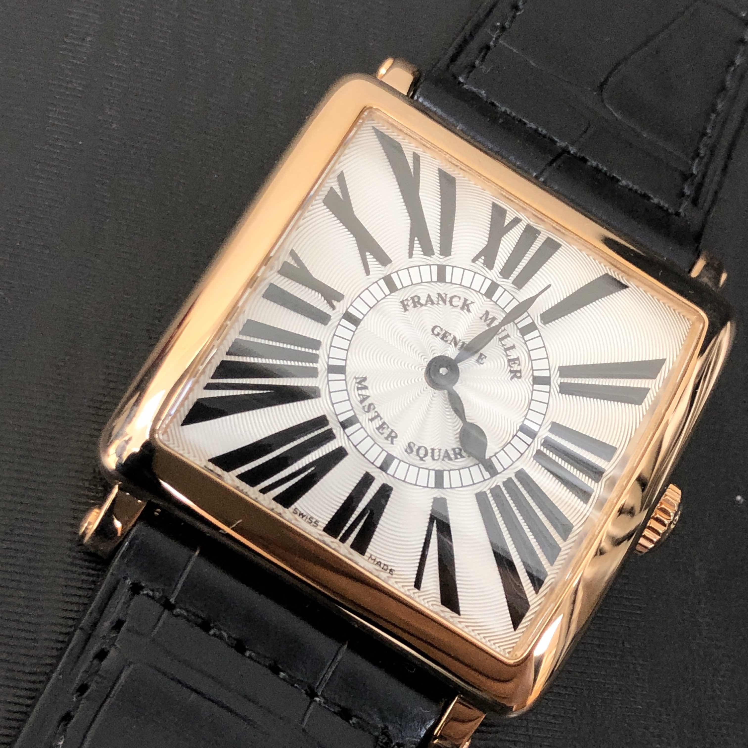 Franck Muller 6002 M B QZ REL R (5N) MASTER SQUARE Quartz 18kt Rose Gold