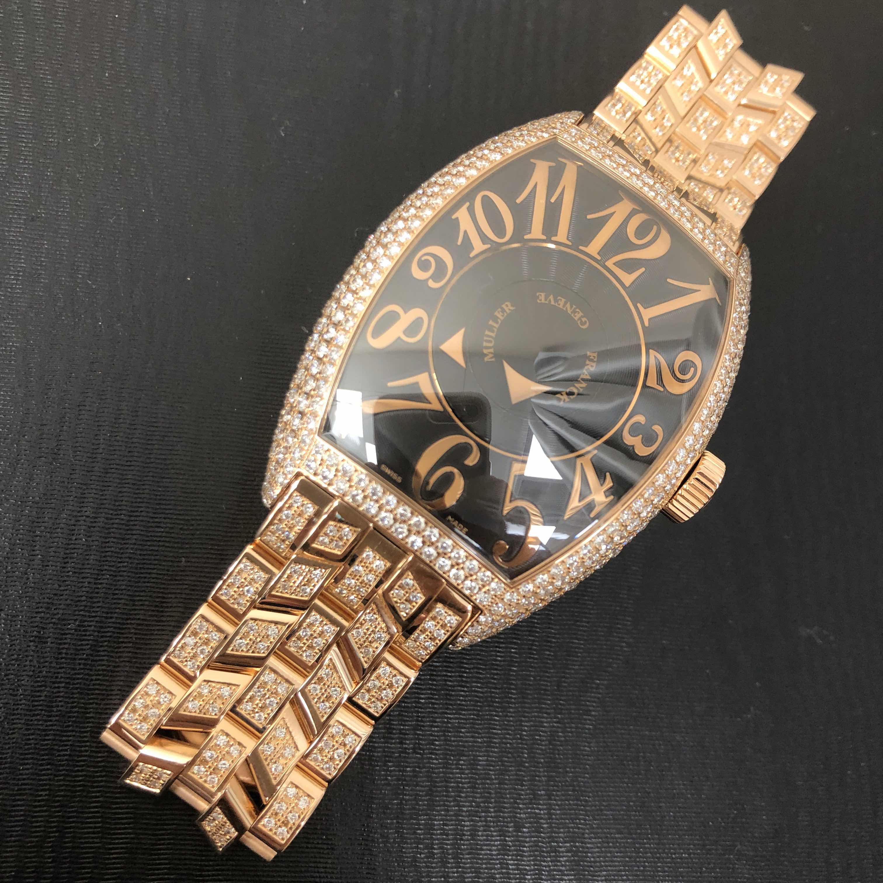 Franck Muller 8880 DM D (5N) DOUBLE MYSTERY Automatic 18kt Rose Gold & Diamonds
