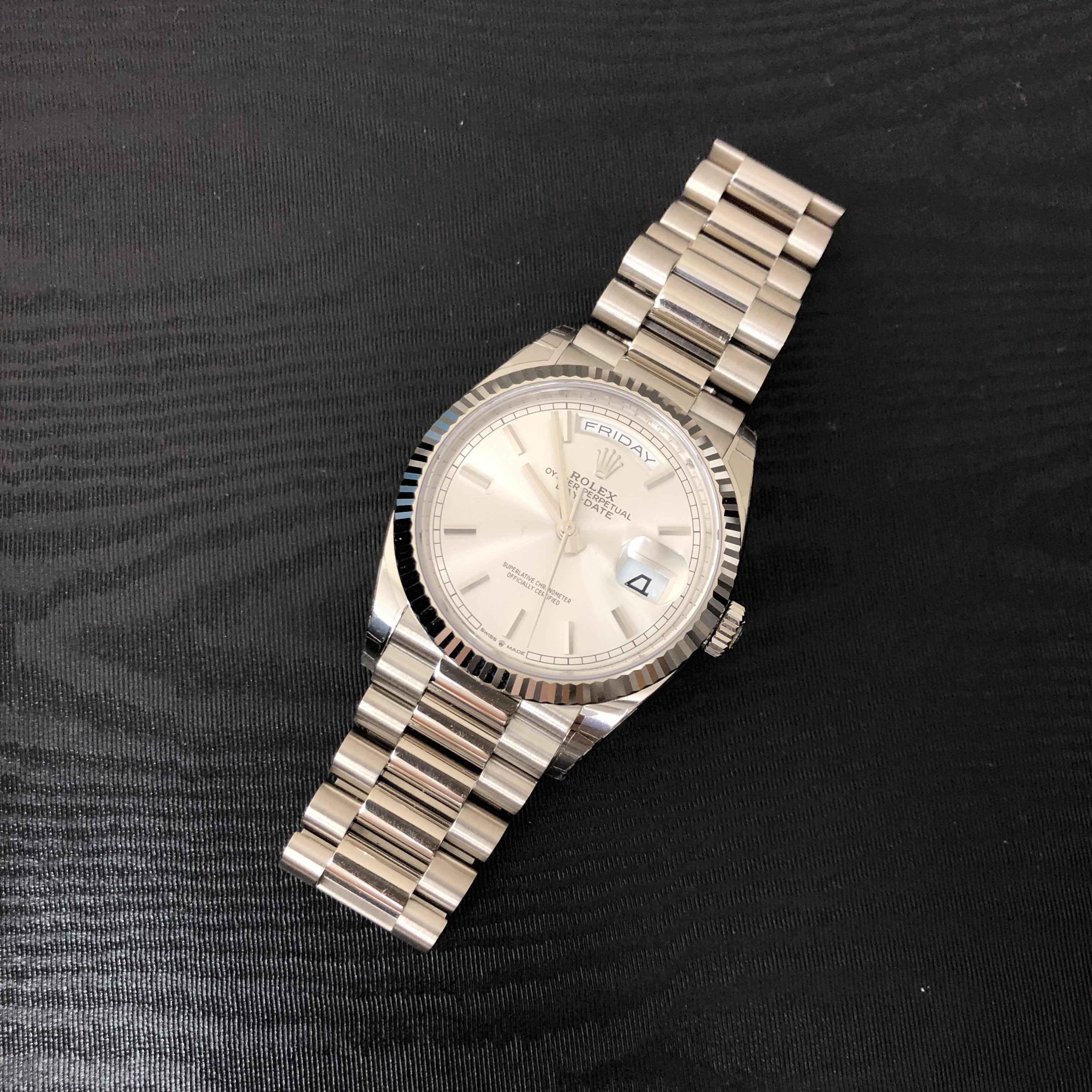 Rolex 128239-0005 DAY-DATE Automatic 18kt White Gold