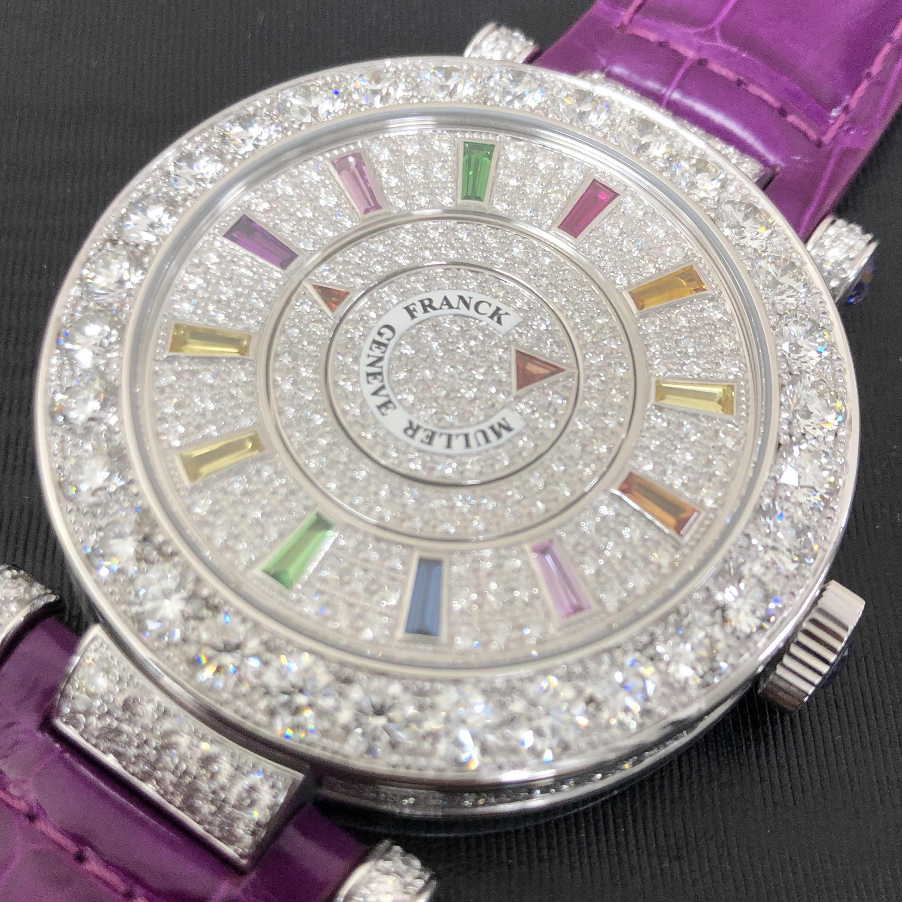 Franck Muller DM 42 COL DRM D 1R CD (OG) DOUBLE MYSTERY Automatic 18kt White Gold & Diamond