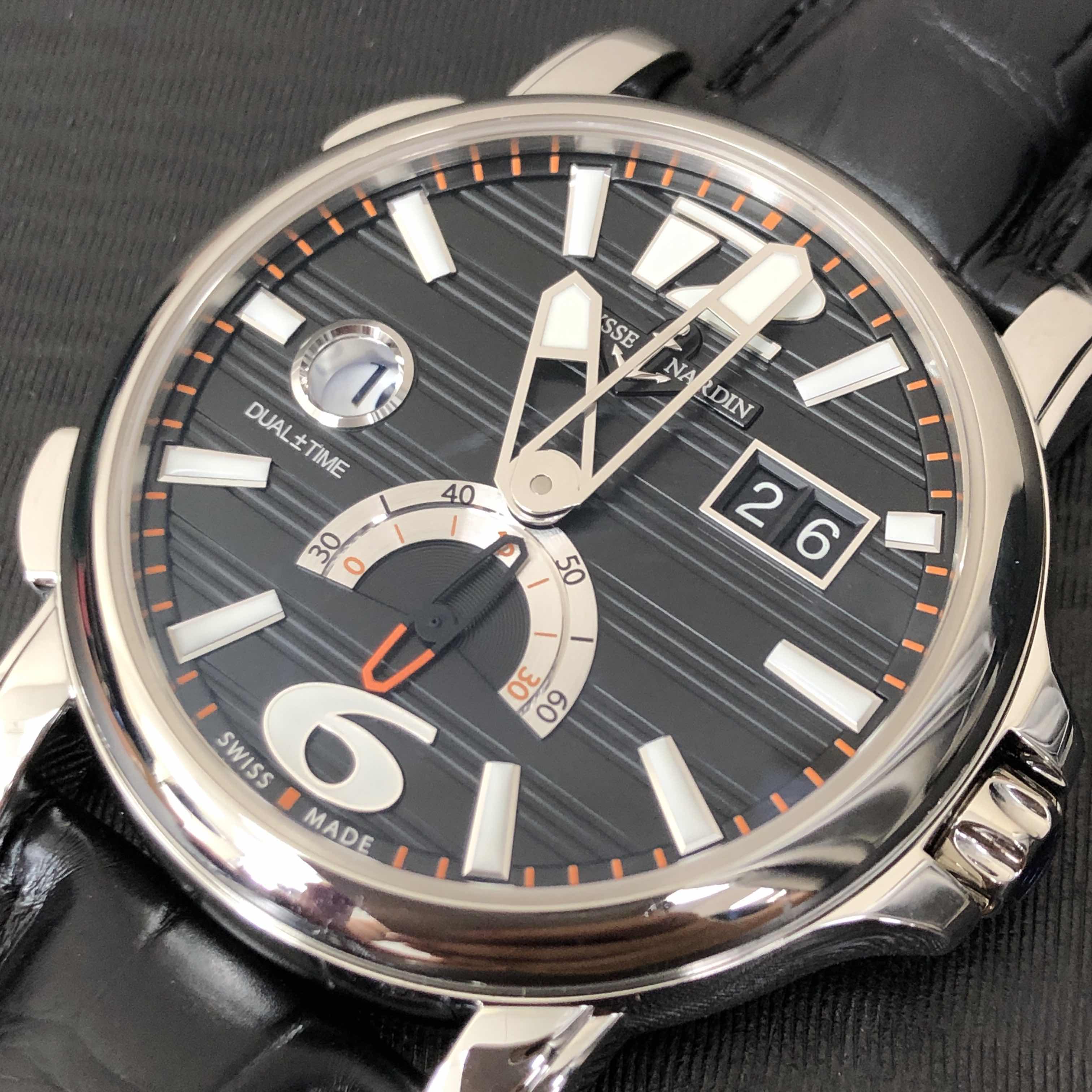 Ulysse Nardin 243-55/62 DUAL TIME Automatic Stainless Steel