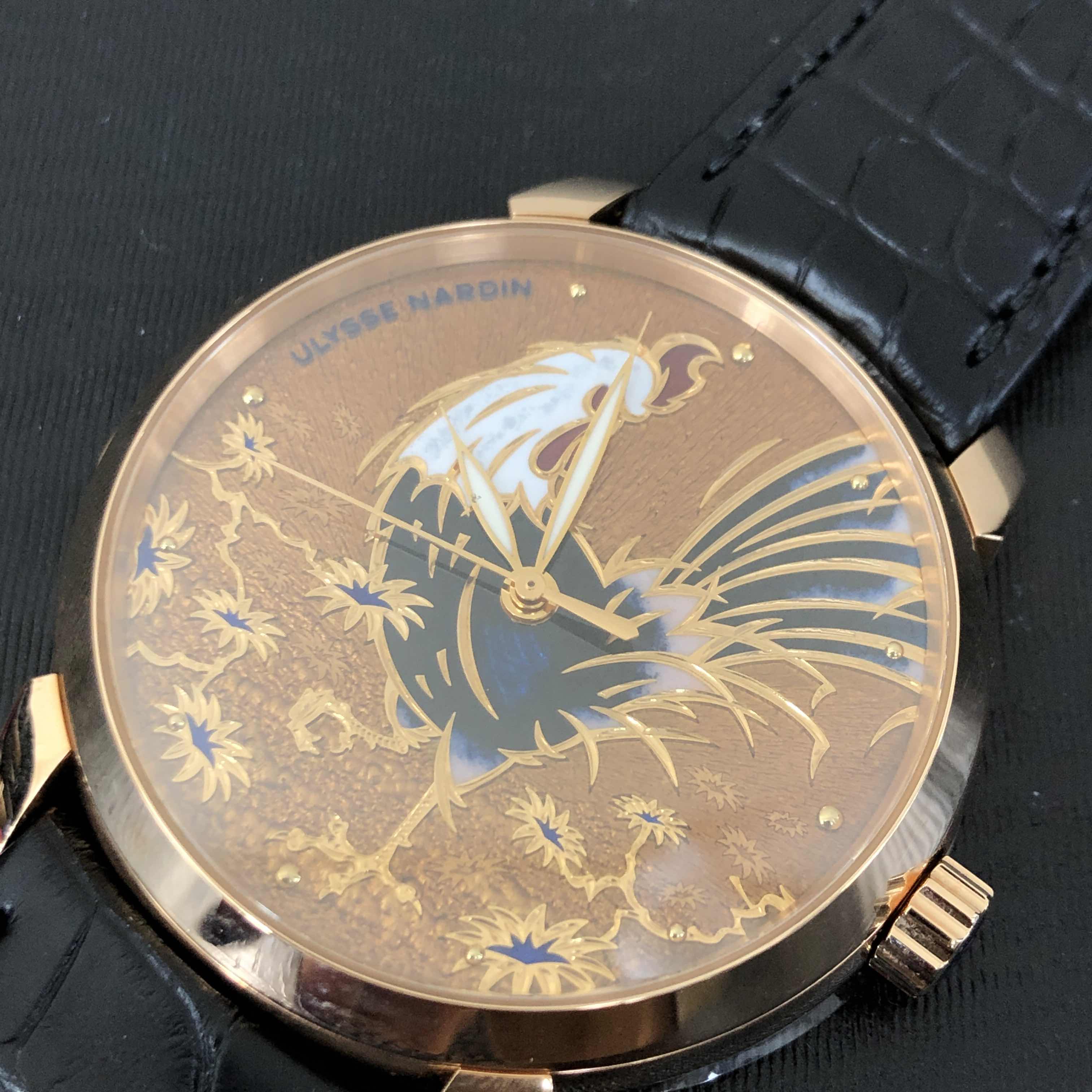 Ulysse Nardin 8152-111-2/ROOSTER CLASSIQUE Automatic 18kt Rose Gold