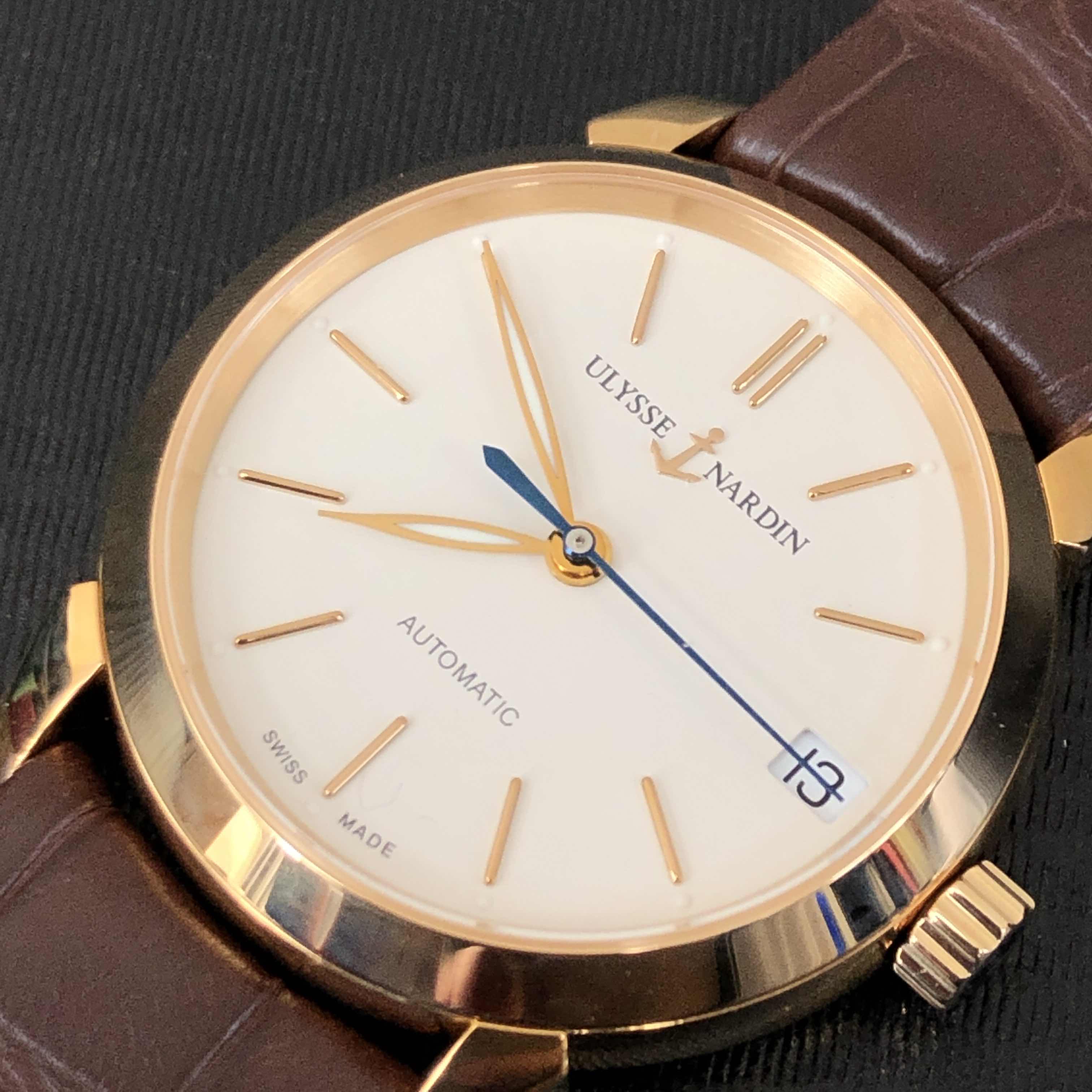 Ulysse Nardin 8106-116-2/90 CLASSIQUE Automatic 18kt Rose Gold