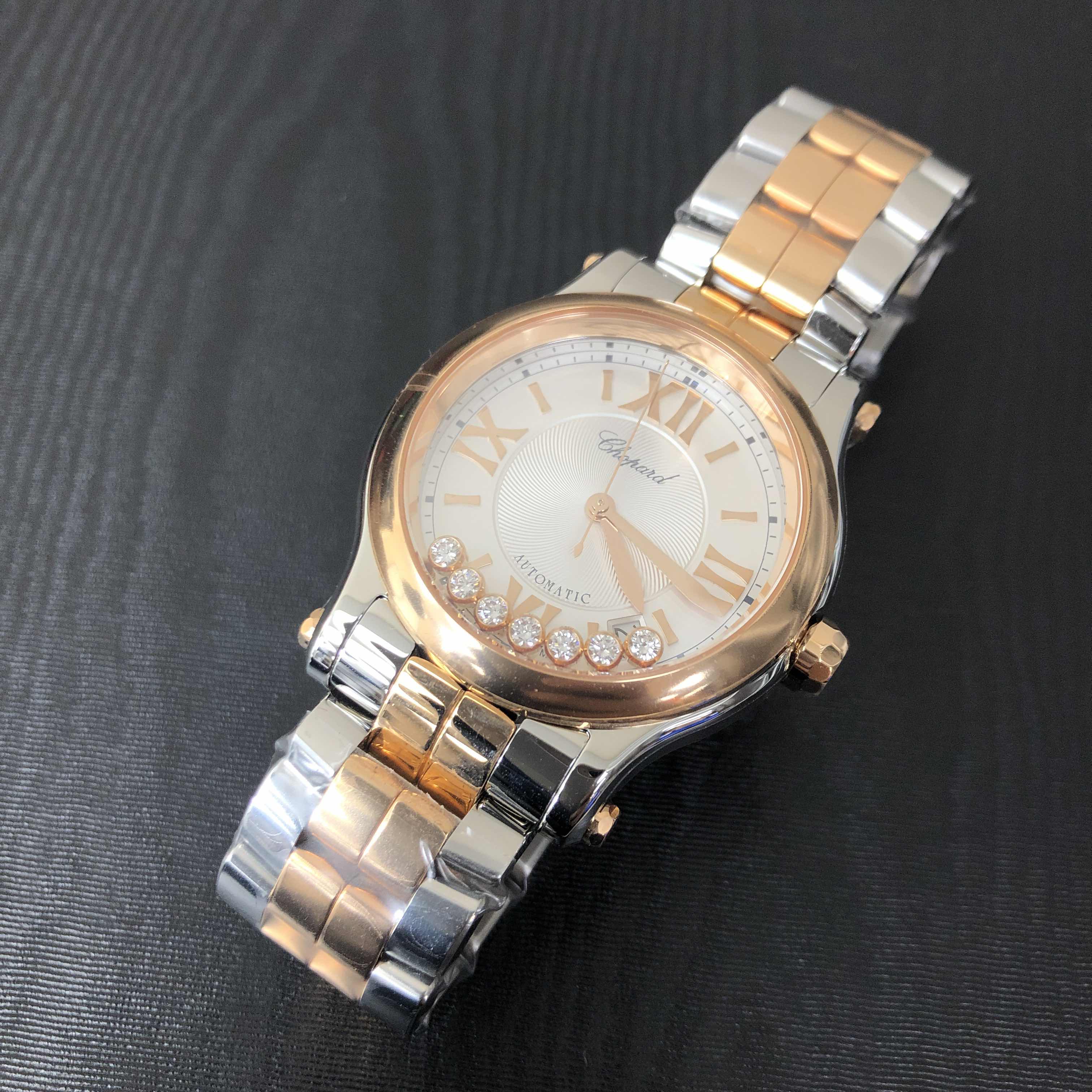 Chopard 278559-6002 HAPPY SPORT Automatic 18kt Rose Gold & Steel
