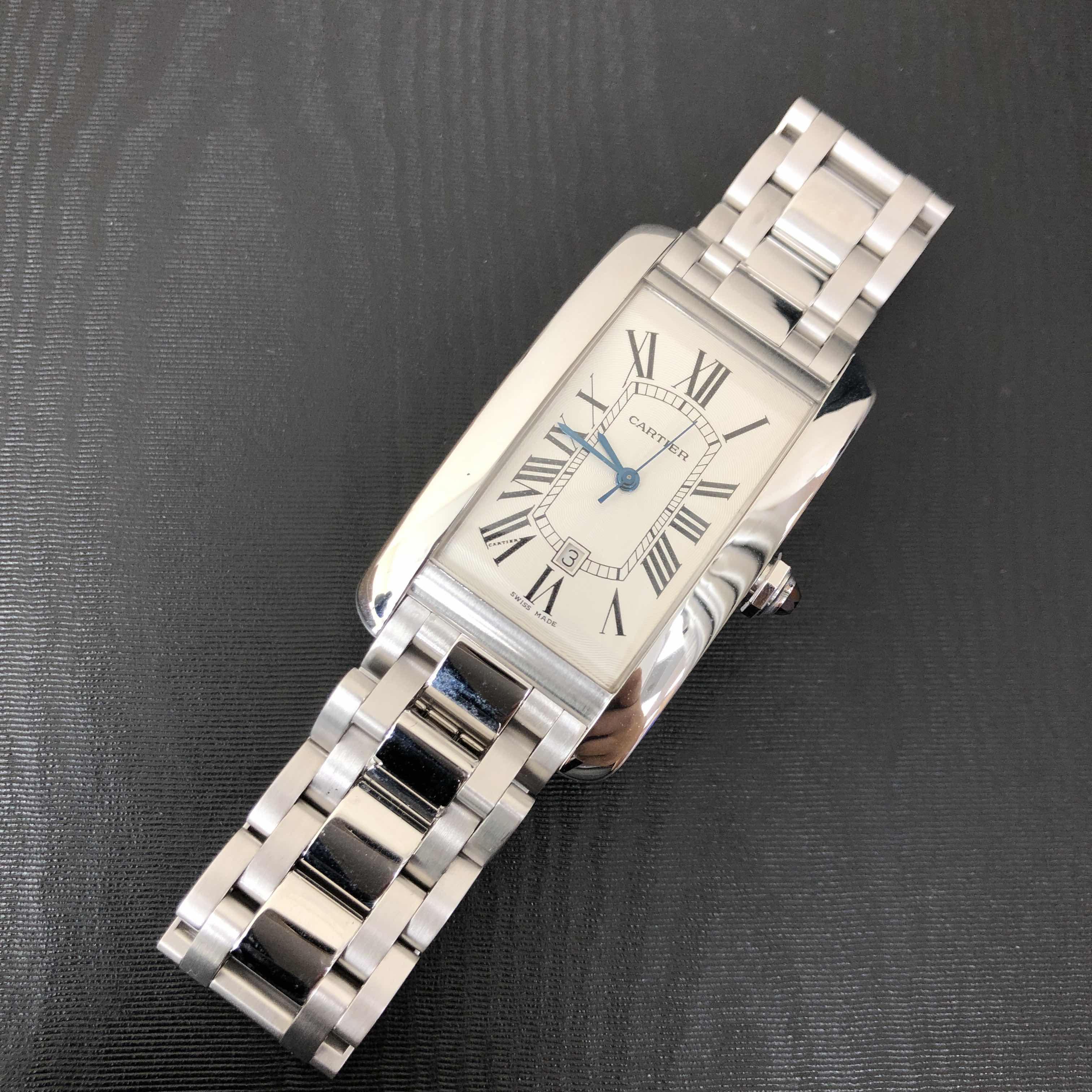 Cartier W26055L1 TANK Automatic 18kt White Gold