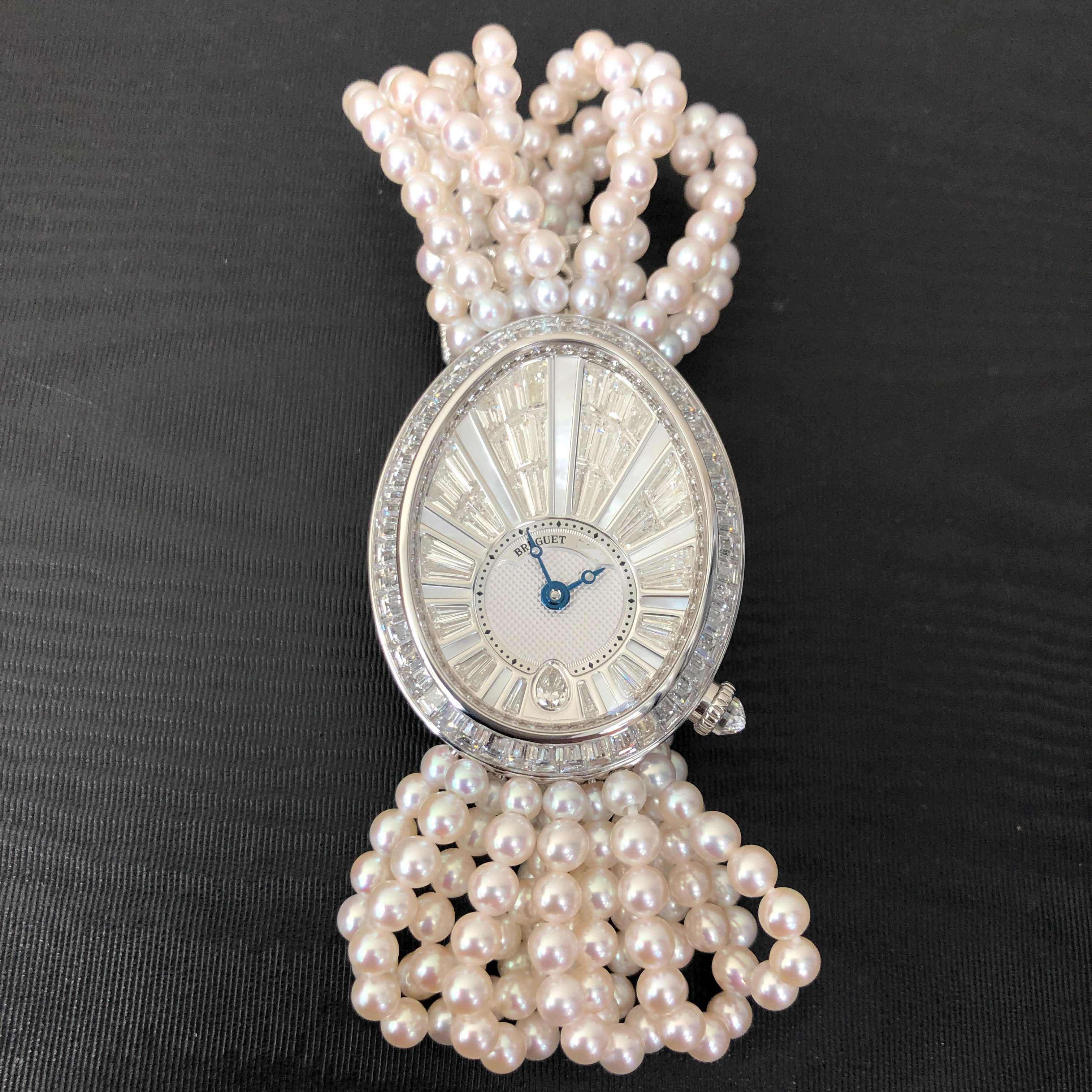 Breguet 8939BB/6D/J49/DD0D REINE DE NAPLES Automatic 18kt White Gold & Diamond