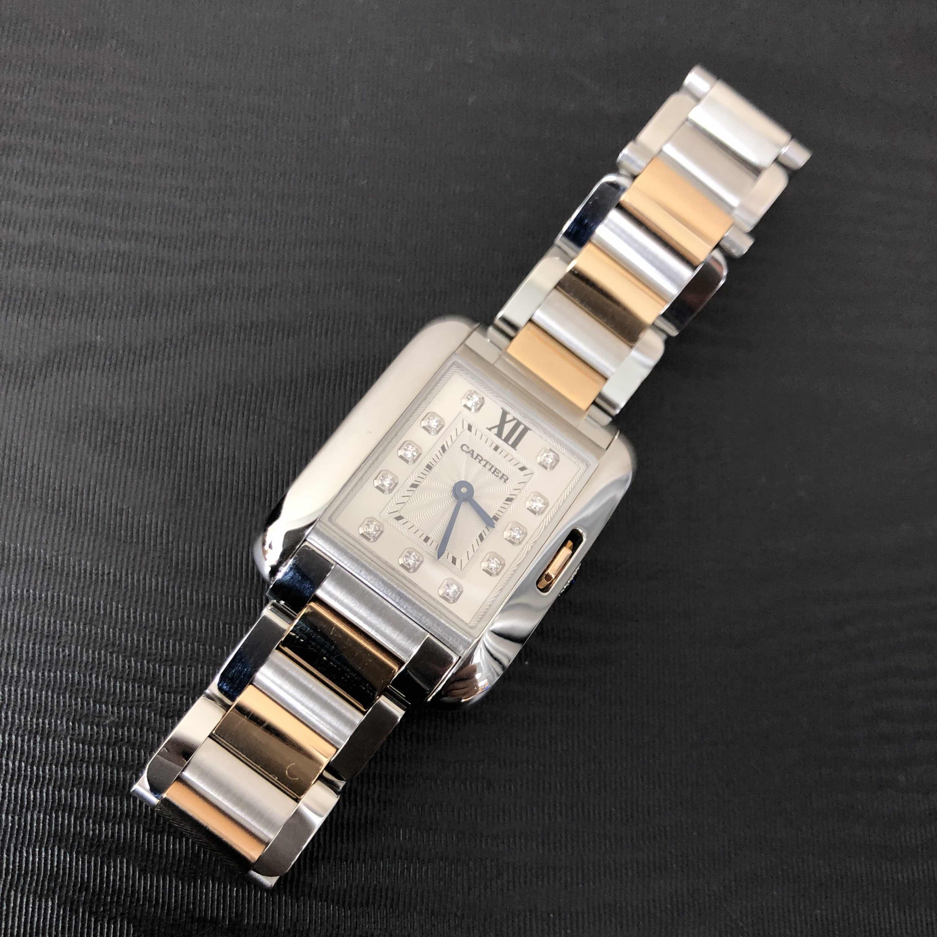 Cartier WT100024 TANK Quartz Stainless Steel