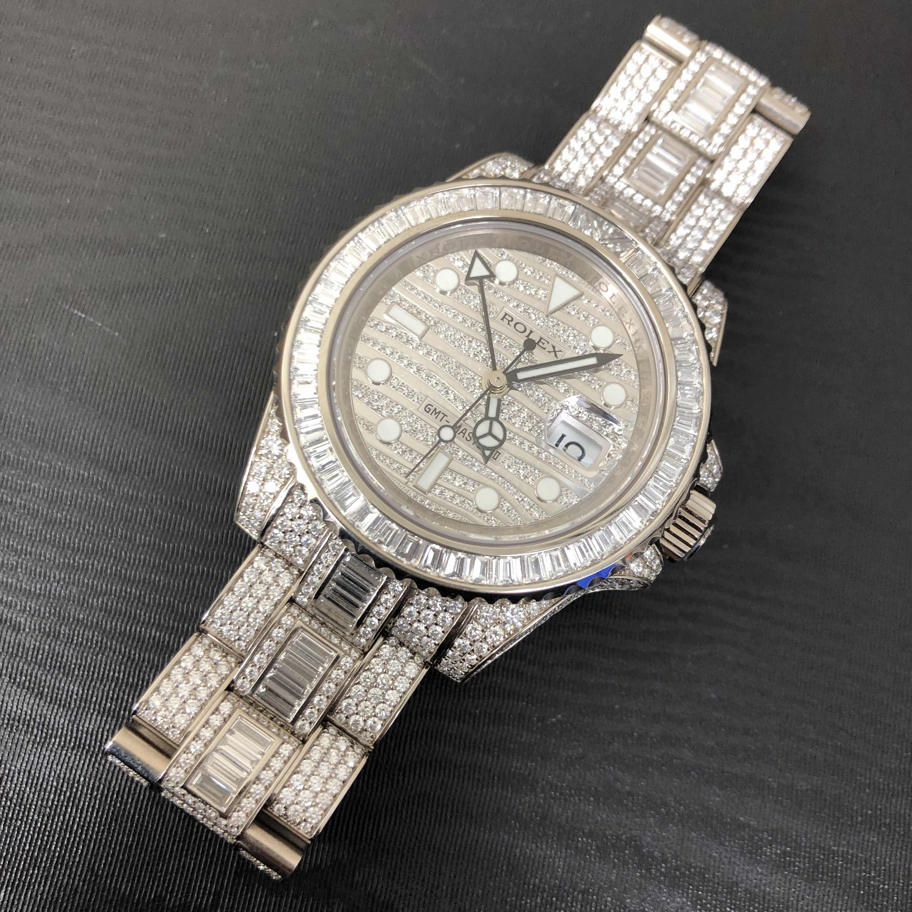 Rolex 116769TBR GMT-MASTER II Automatic 18kt White Gold & Diamond