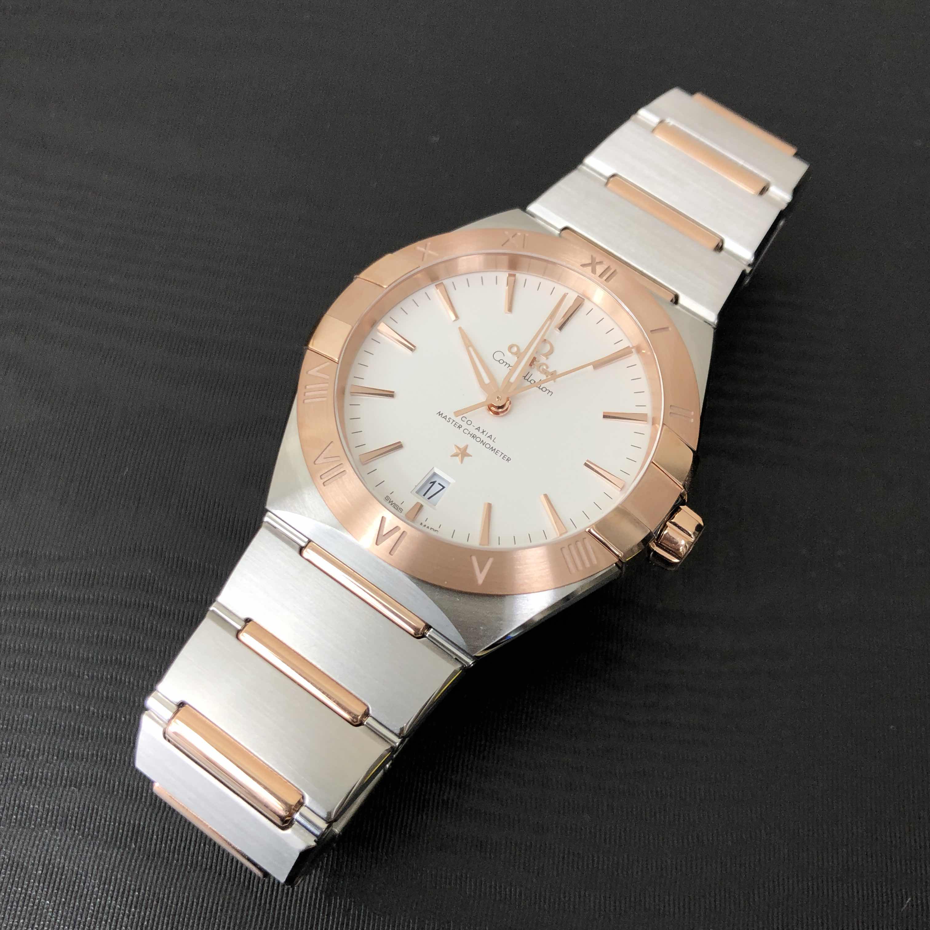 Omega 131.20.39.20.02.001 CONSTELLATION Automatic 18kt Rose Gold & Steel