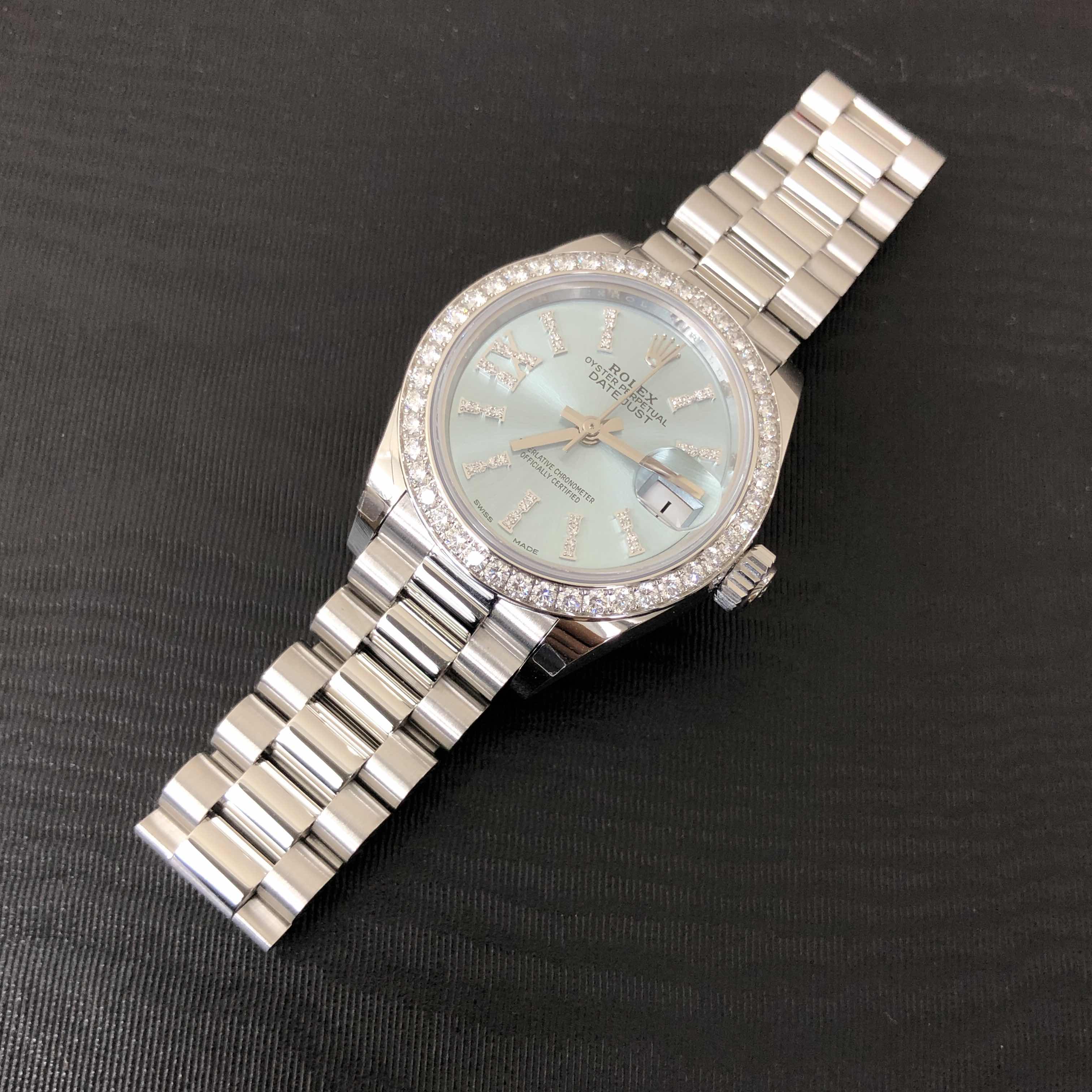 Rolex 279136RBR-I44.IXICEBL_P LADY DATEJUST Automatic 950 Platinum & Diamonds