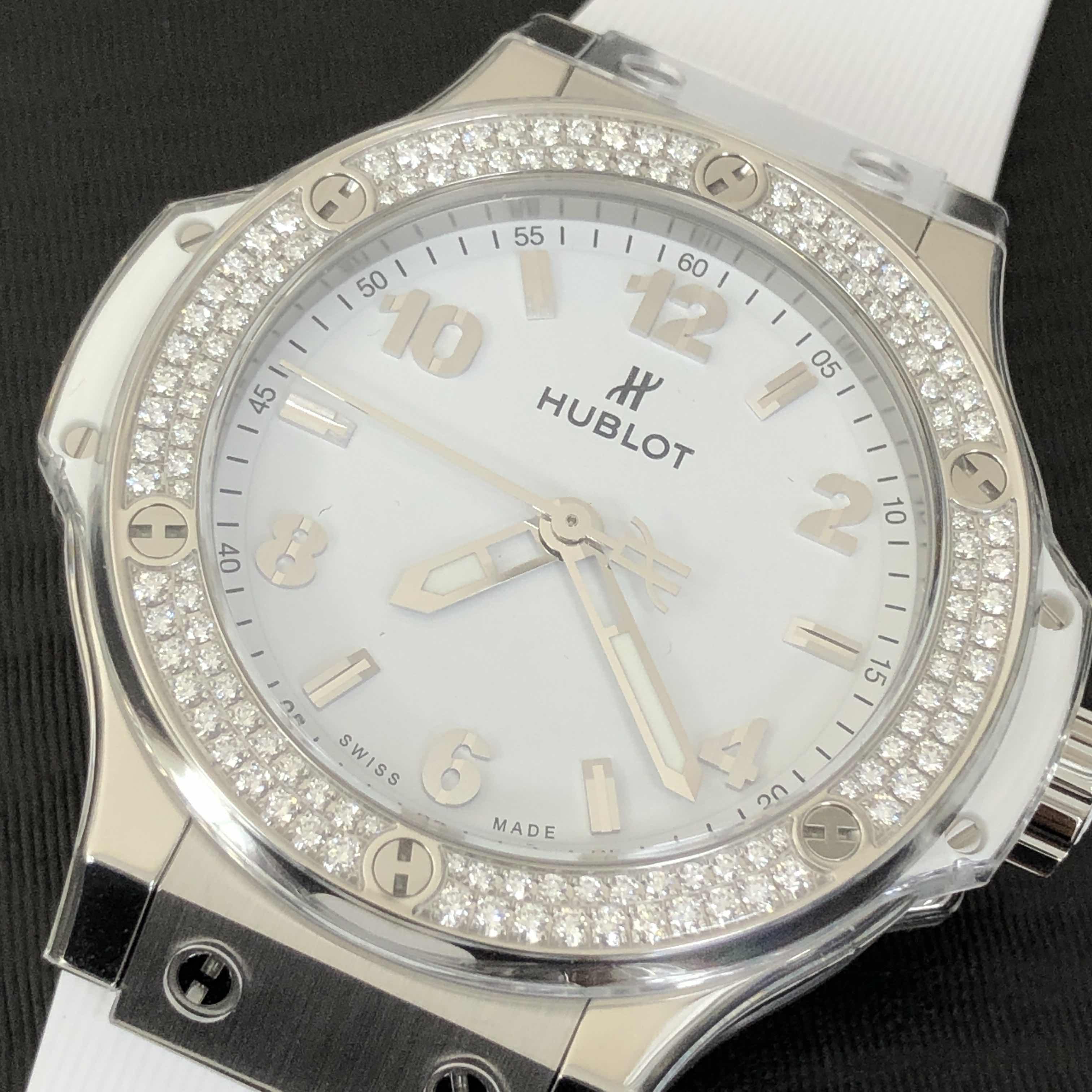 Hublot 361.SE.2010.RW.1104 BIG BANG Quartz Stainless Steel & Diamonds