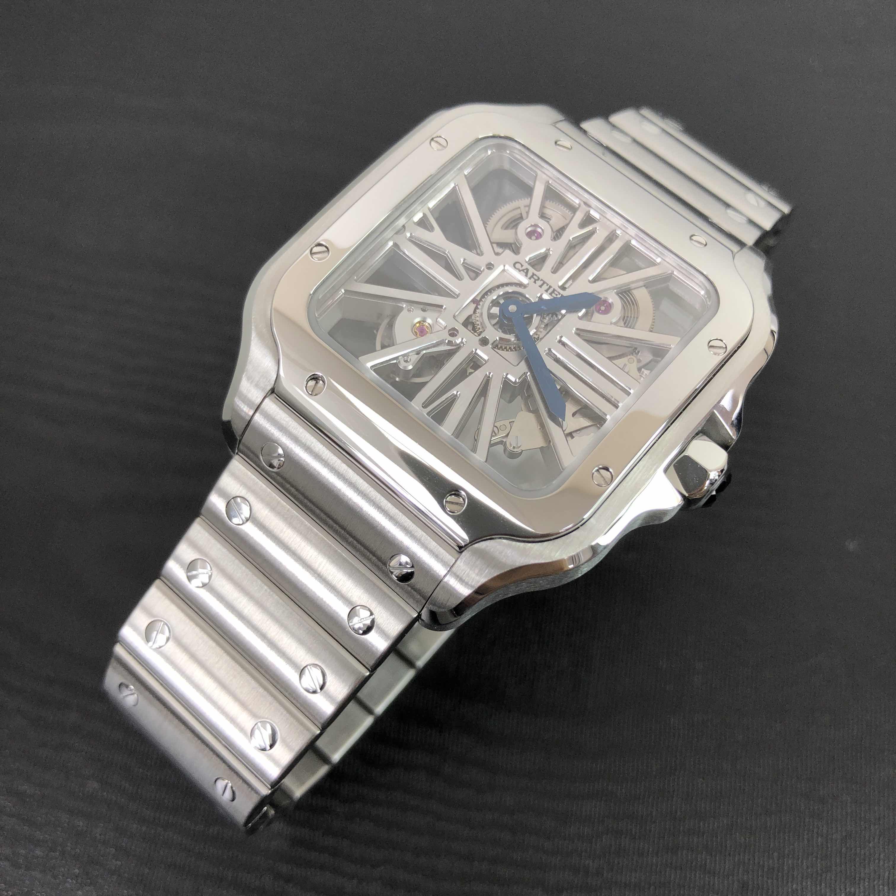 Cartier WHSA0007 SANTOS Manual Wind Stainless Steel