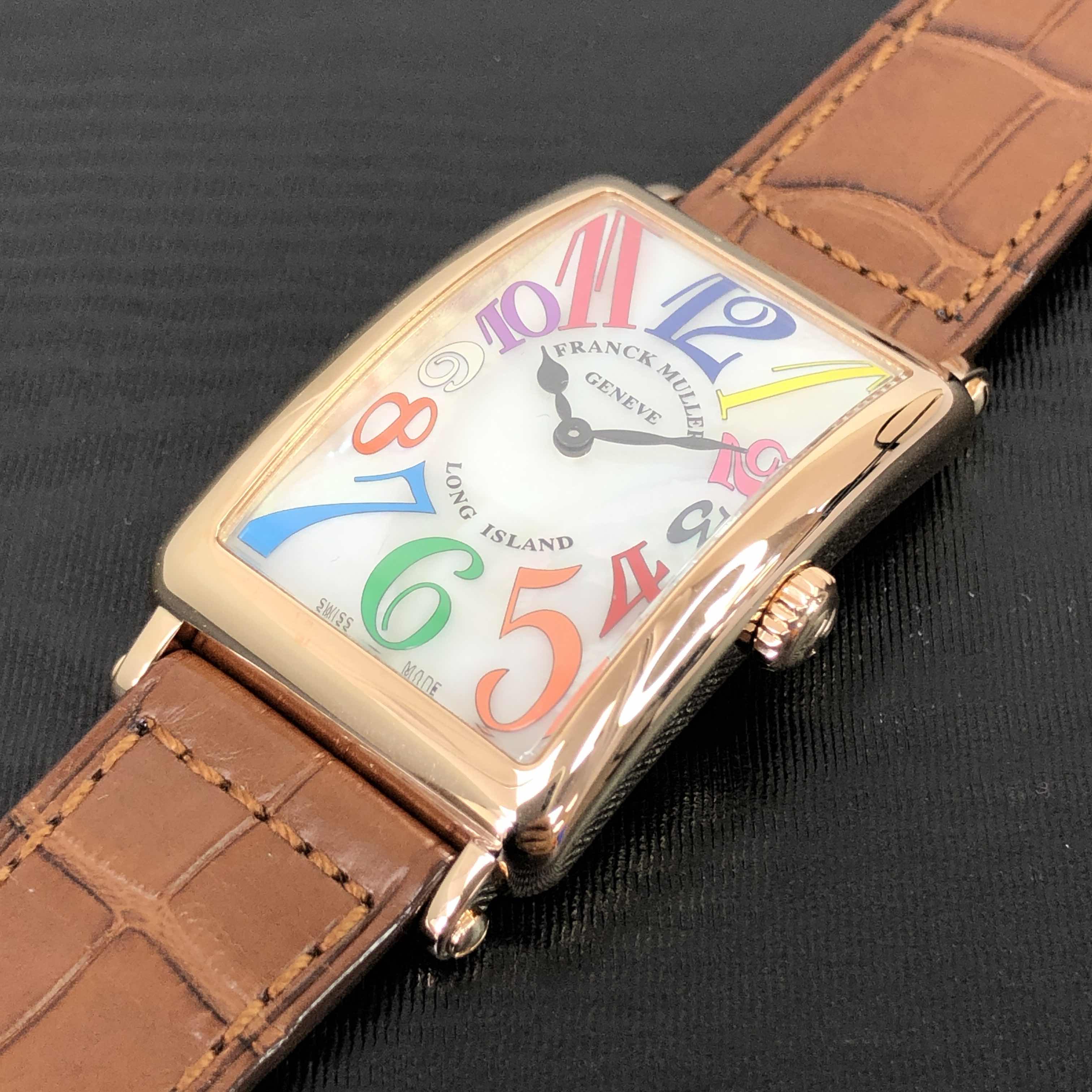 Franck Muller 952 QZ COL DRM MOP (5N) LONG ISLAND Quartz 18kt Rose Gold