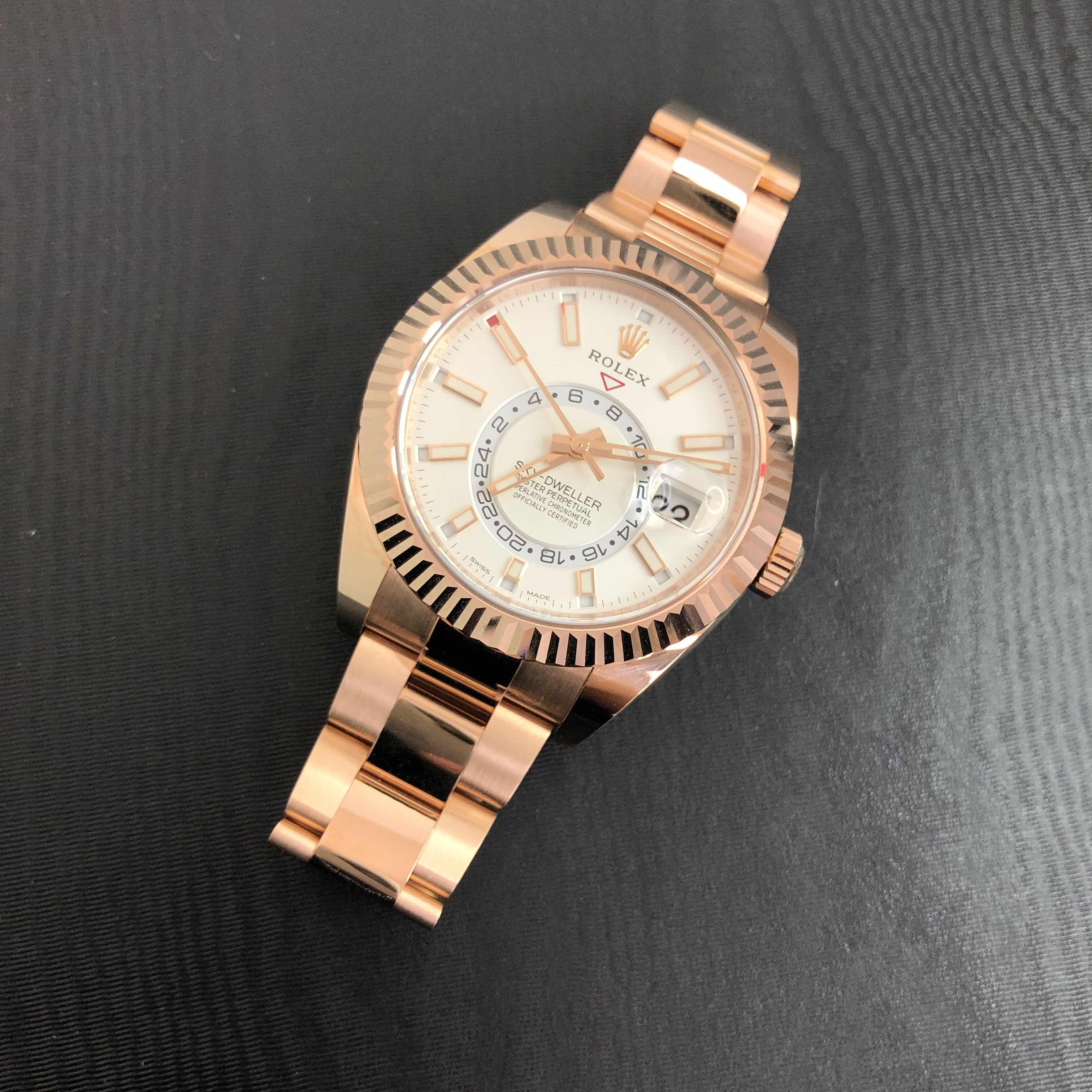 Rolex 326935WT SKY-DWELLER Automatic 18kt Rose Gold