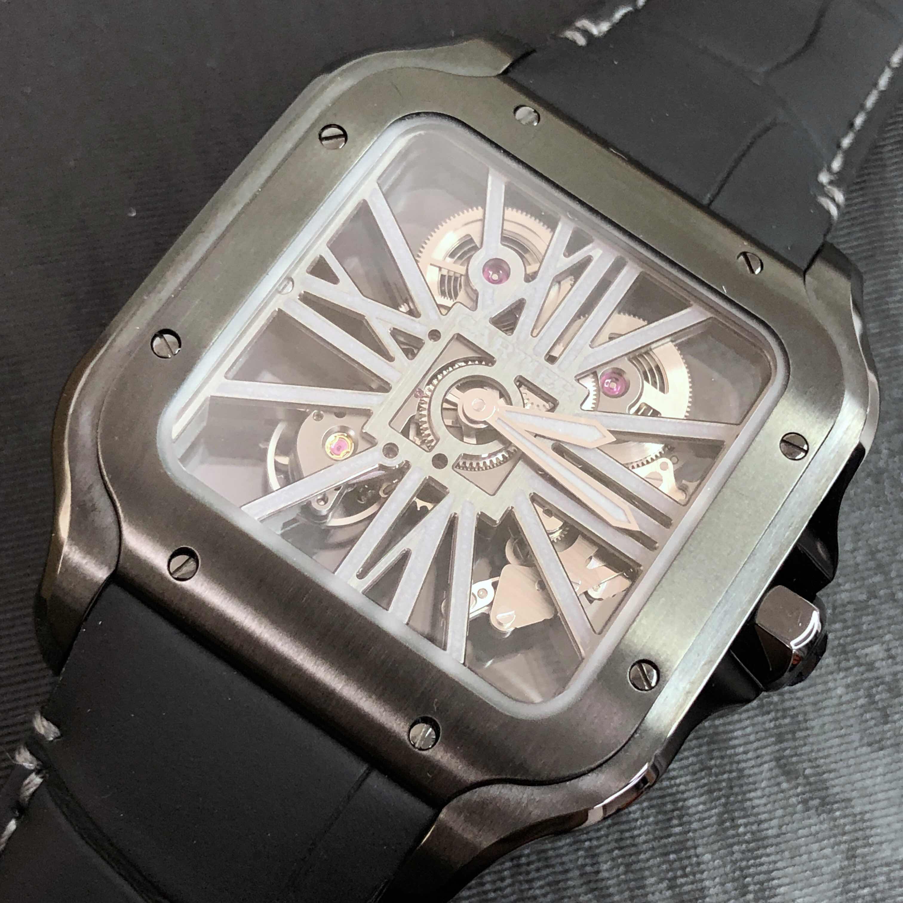 Cartier WHSA0009 SANTOS Manual Wind Stainless Steel