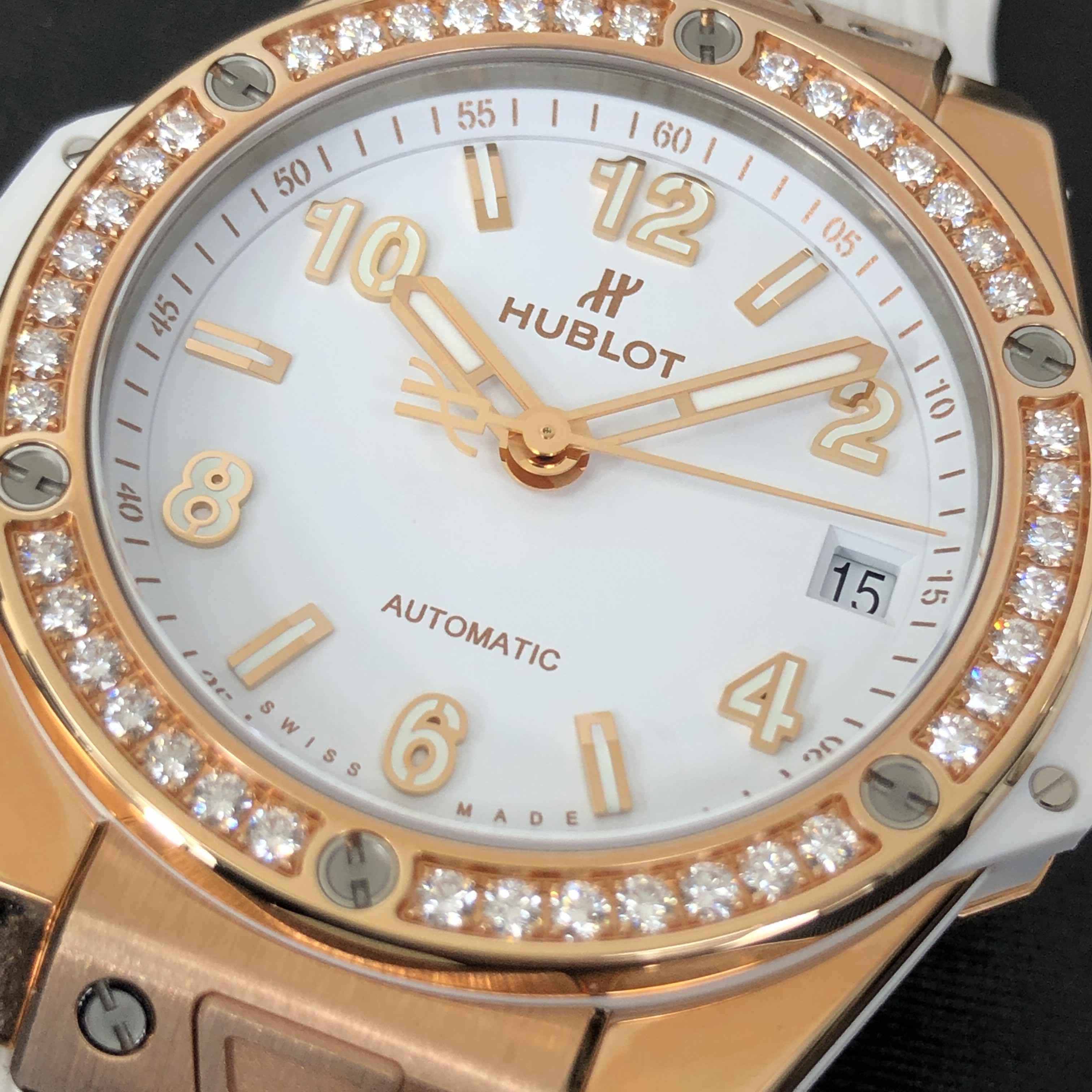 Hublot 465.OE.2080.RW.1204 BIG BANG Automatic 18kt Rose Gold & Diamonds
