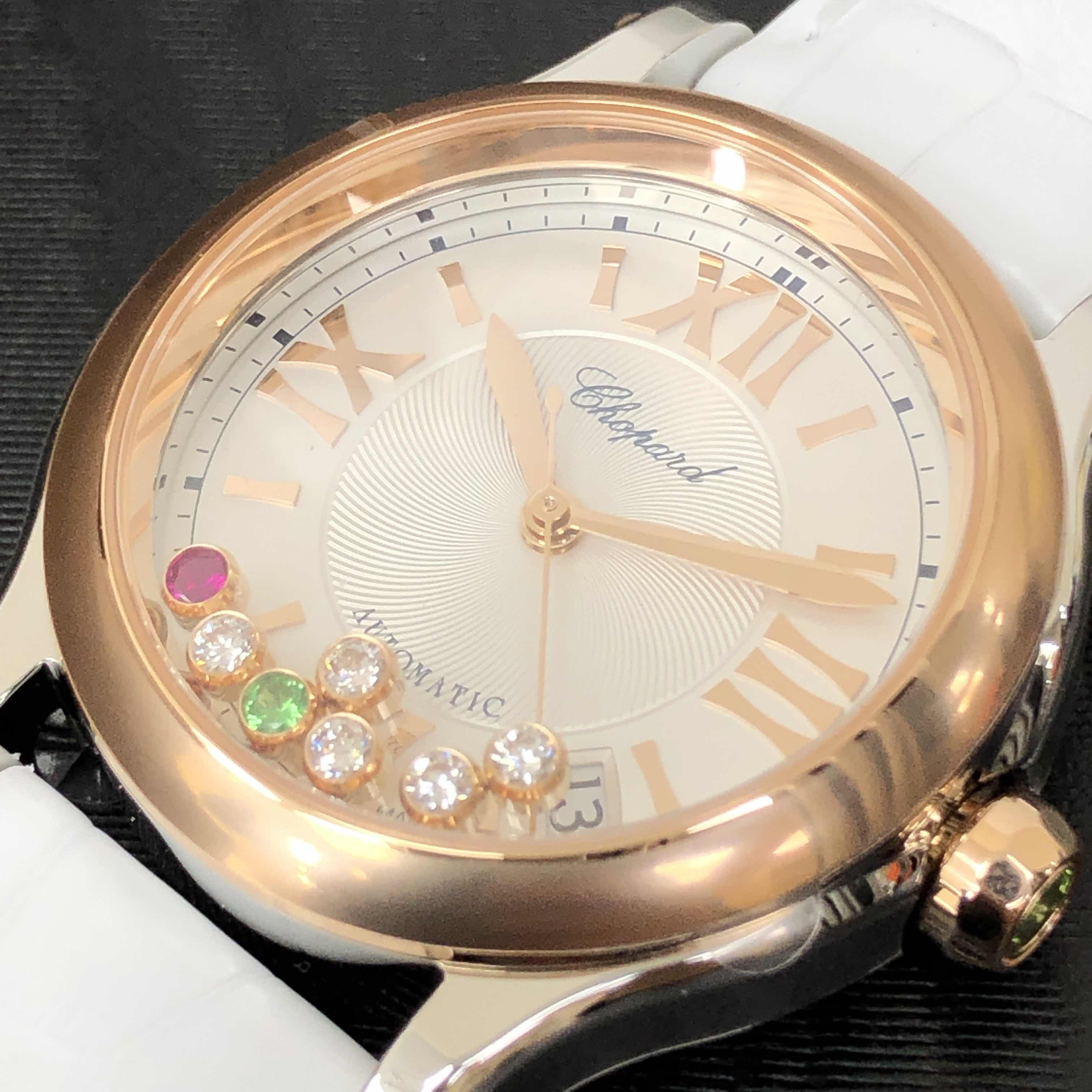 Chopard 278559-6020 HAPPY SPORT Automatic 18kt Rose Gold & Steel