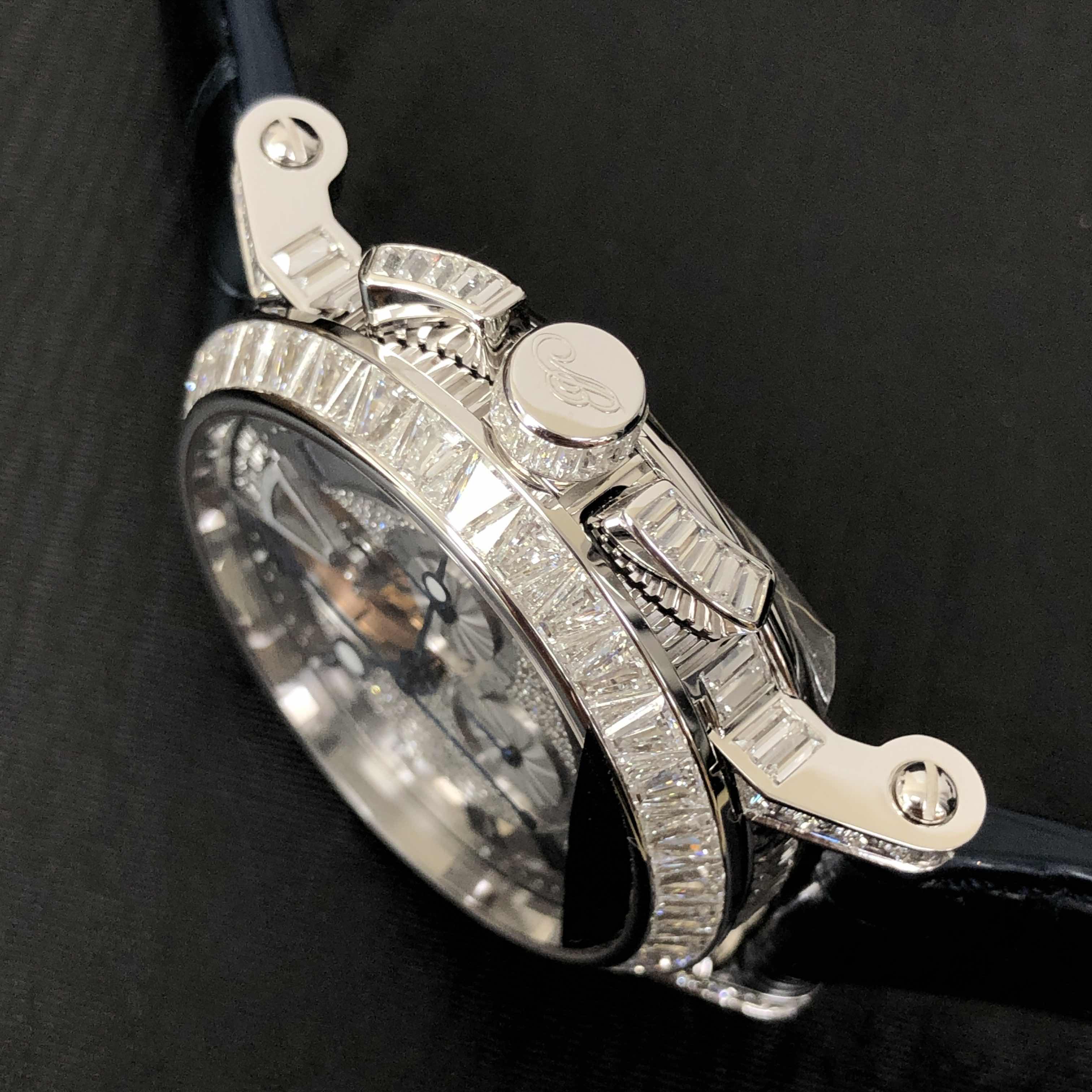 Breguet 5839BB/6D/9ZU/DD0D MARINE Manual Wind 18kt White Gold & Diamond