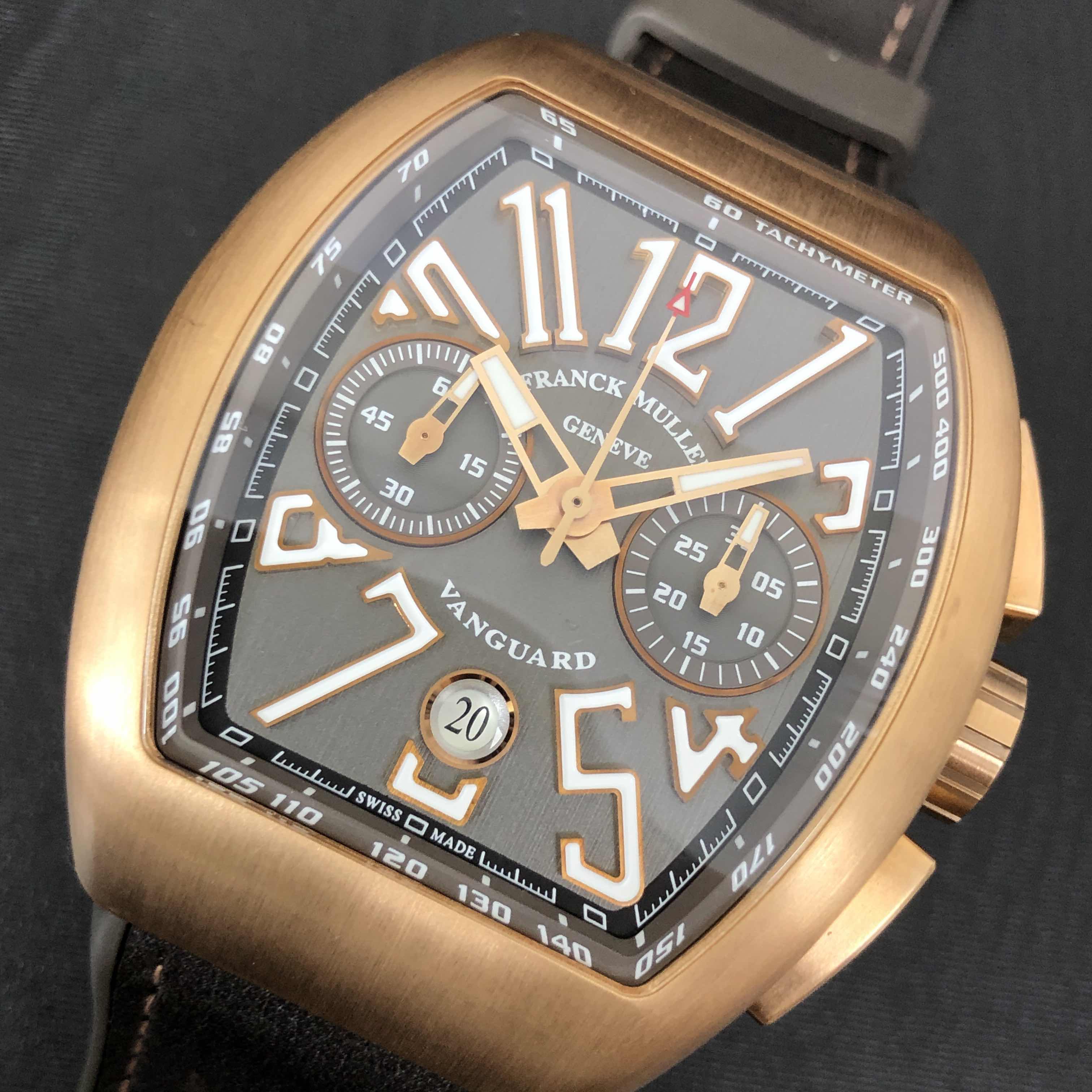 Franck Muller V 45 CC DT(5N.BR) TT VANGUARD Automatic 18kt Rose Gold