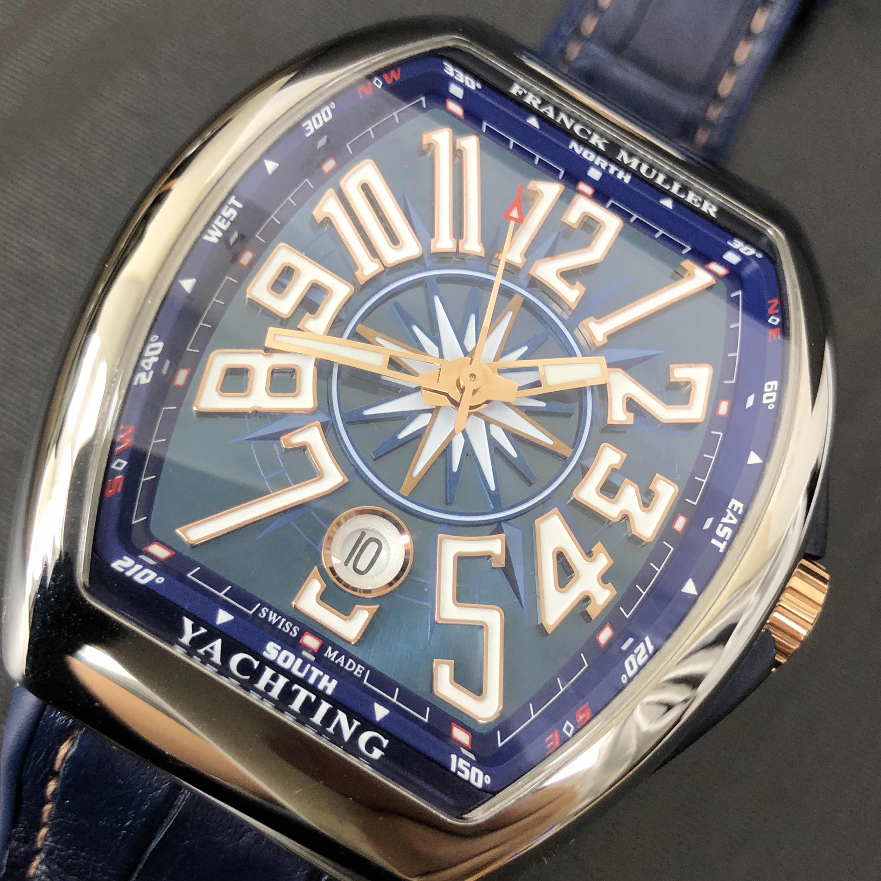 Franck Muller V 41 SC DT YACHTING STG (AC.BL) VANGUARD Automatic Stainless Steel