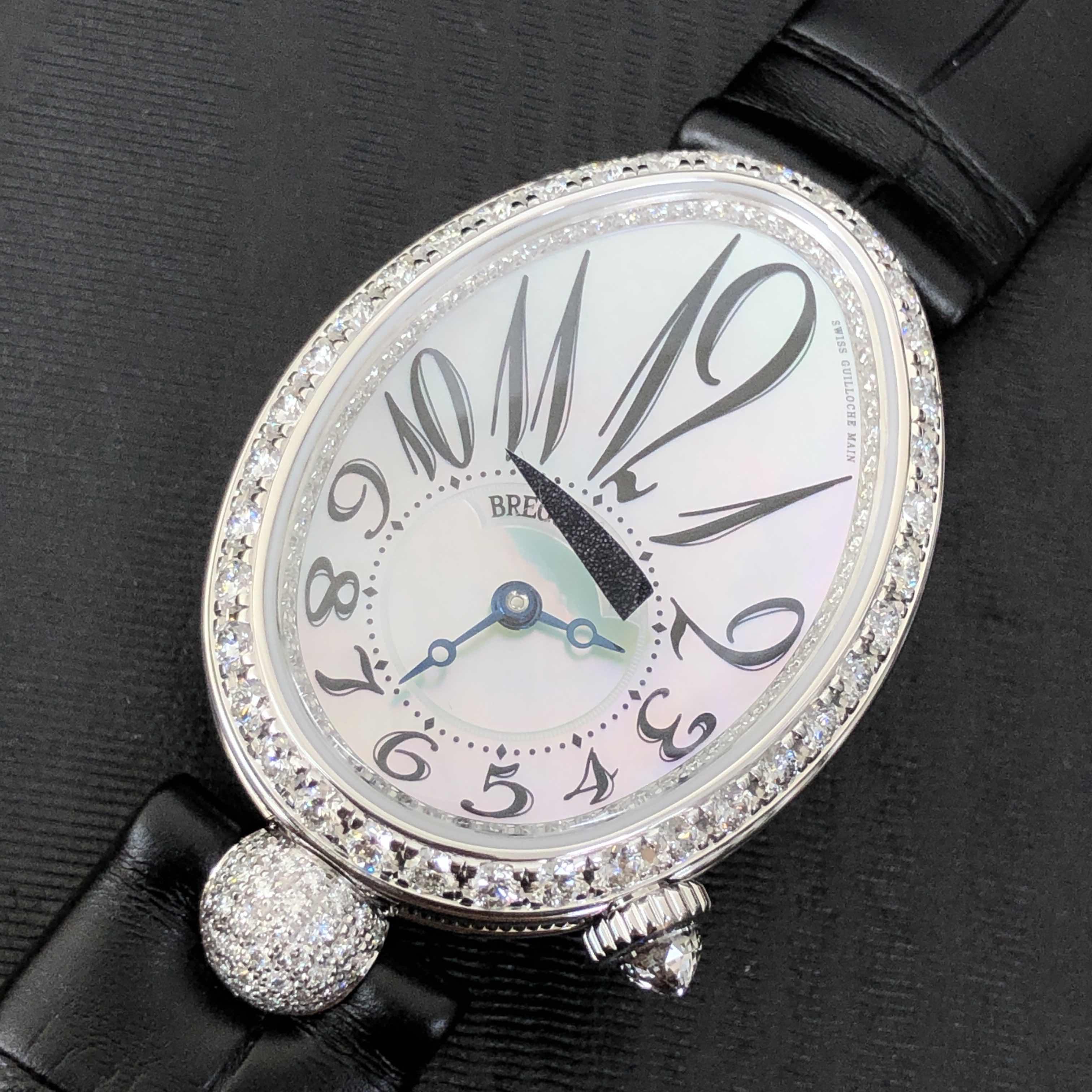 Breguet 8928BB/5W/944/DD0D/3L REINE DE NAPLES Automatic 18kt White Gold & Diamond