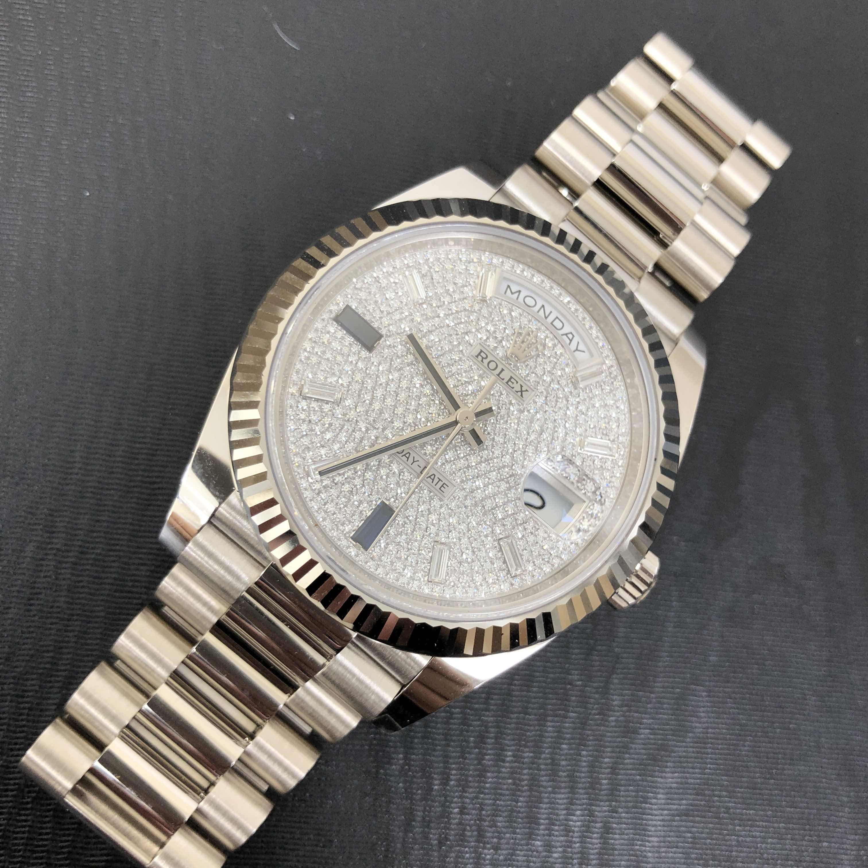 Rolex 228239-0049 DAY-DATE Automatic 18kt White Gold
