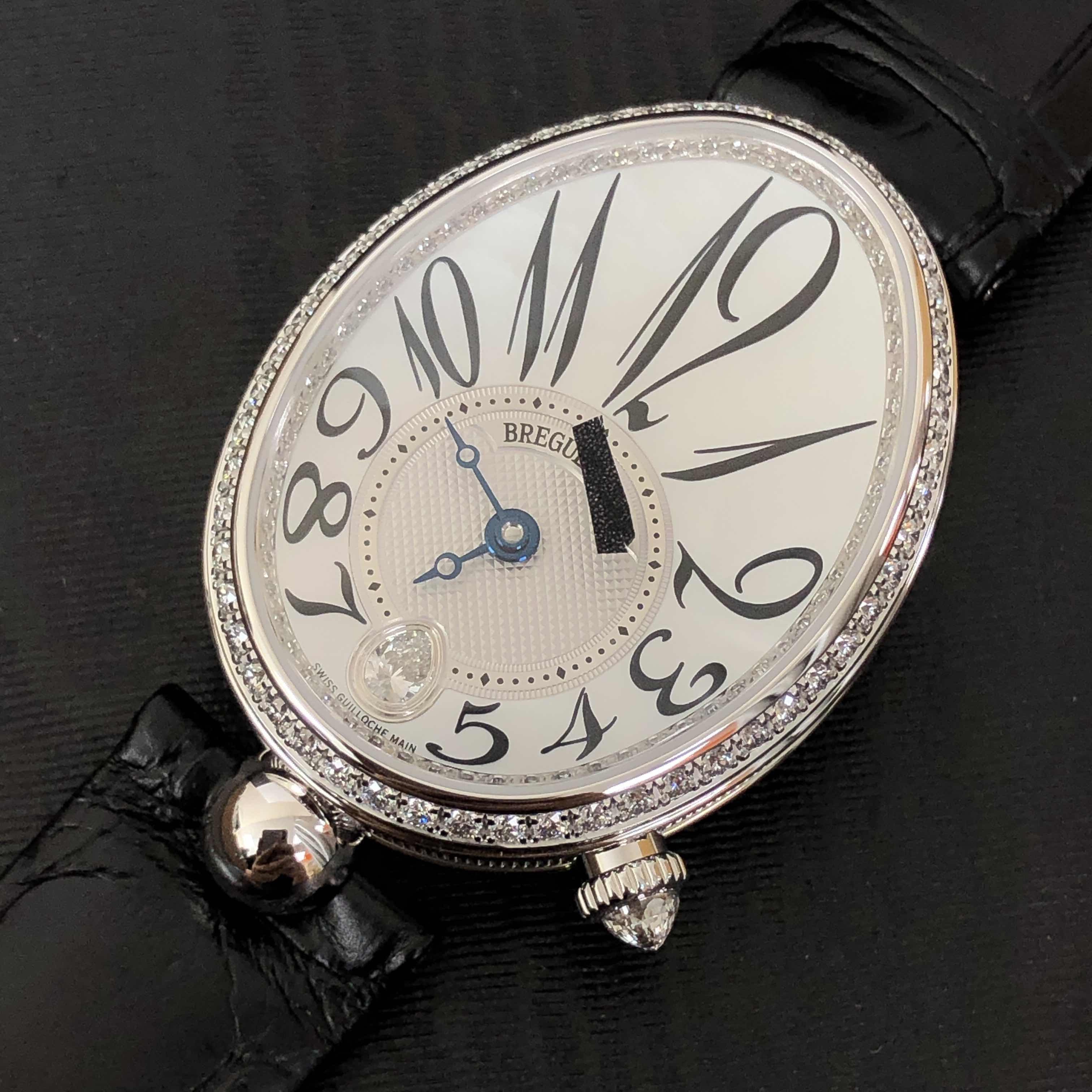Breguet 8918BB/58/964/D00D3L REINE DE NAPLES Automatic 18kt White Gold & Diamond
