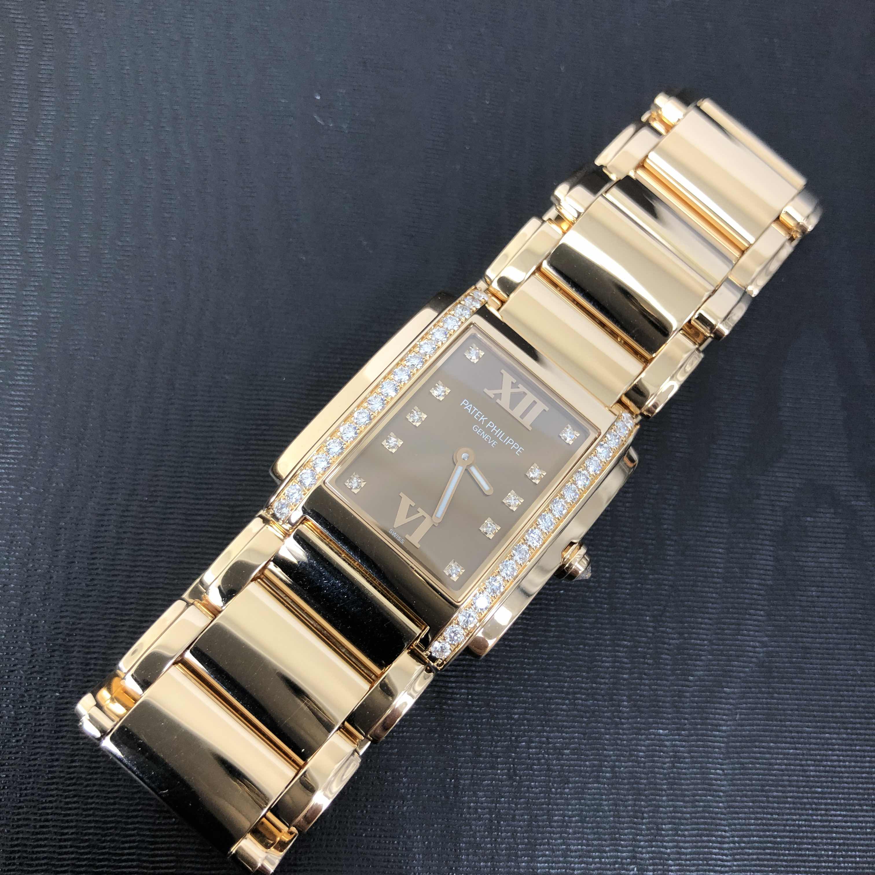 Patek Philippe 4910/11R-010 TWENTY-4 Quartz 18kt Rose Gold & Diamonds