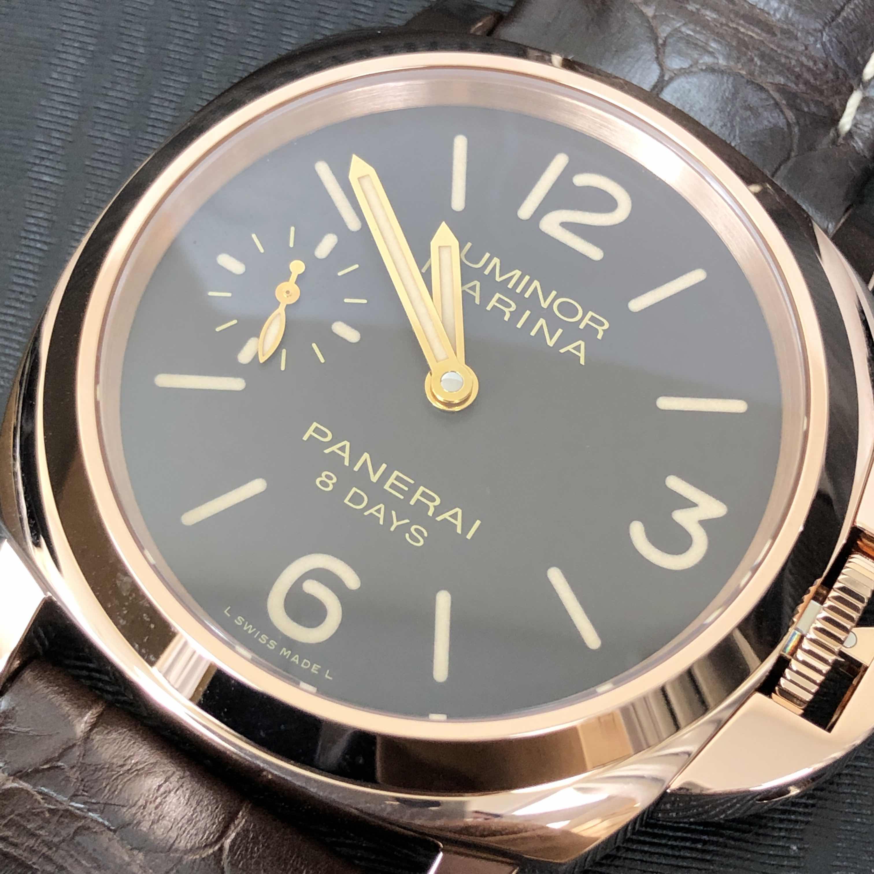 Panerai PAM00511 LUMINOR MARINA Manual Wind 18kt Rose Gold