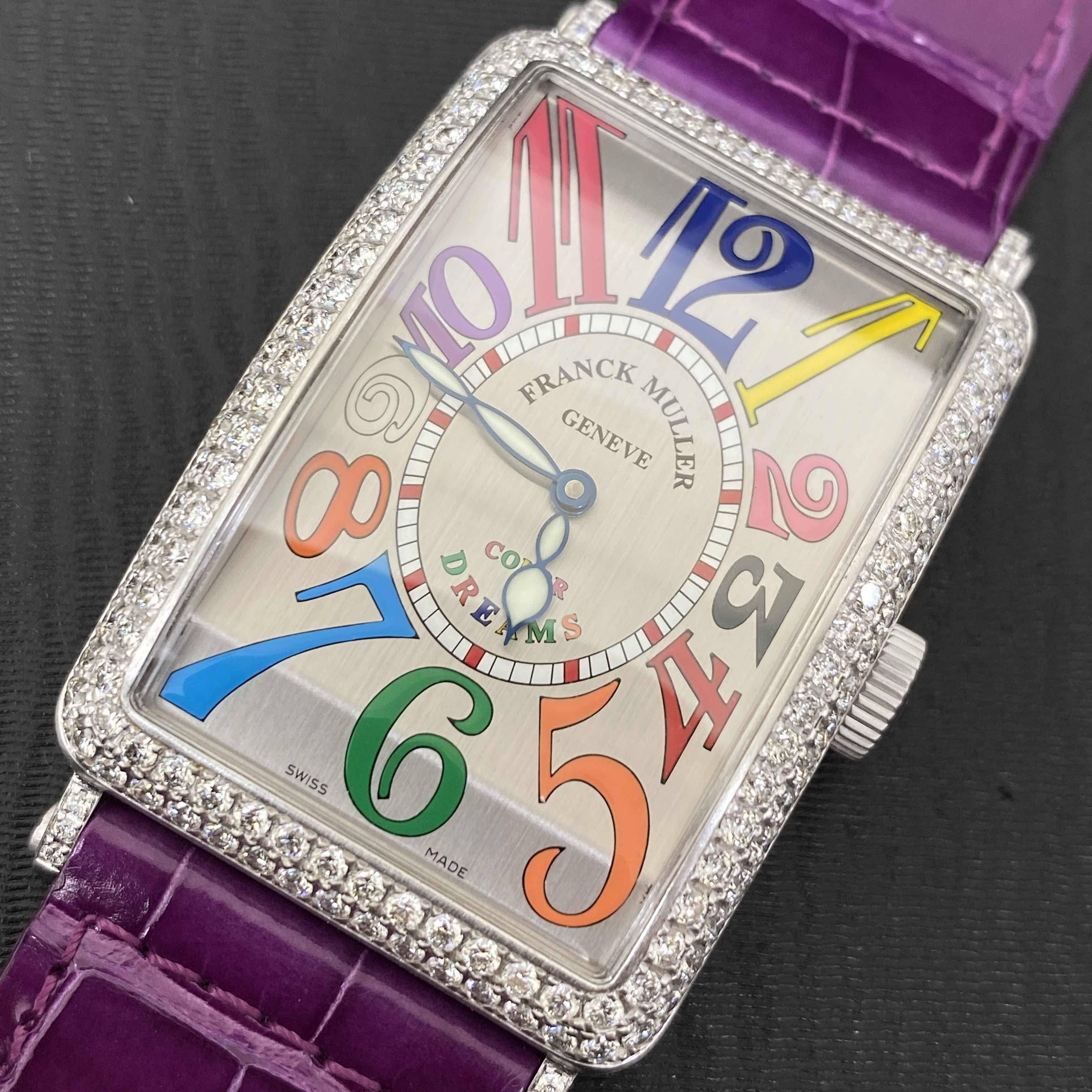 Franck Muller 1200 SC D BR DRM(OG)-PUR LONG ISLAND Automatic 18kt White Gold & Diamond