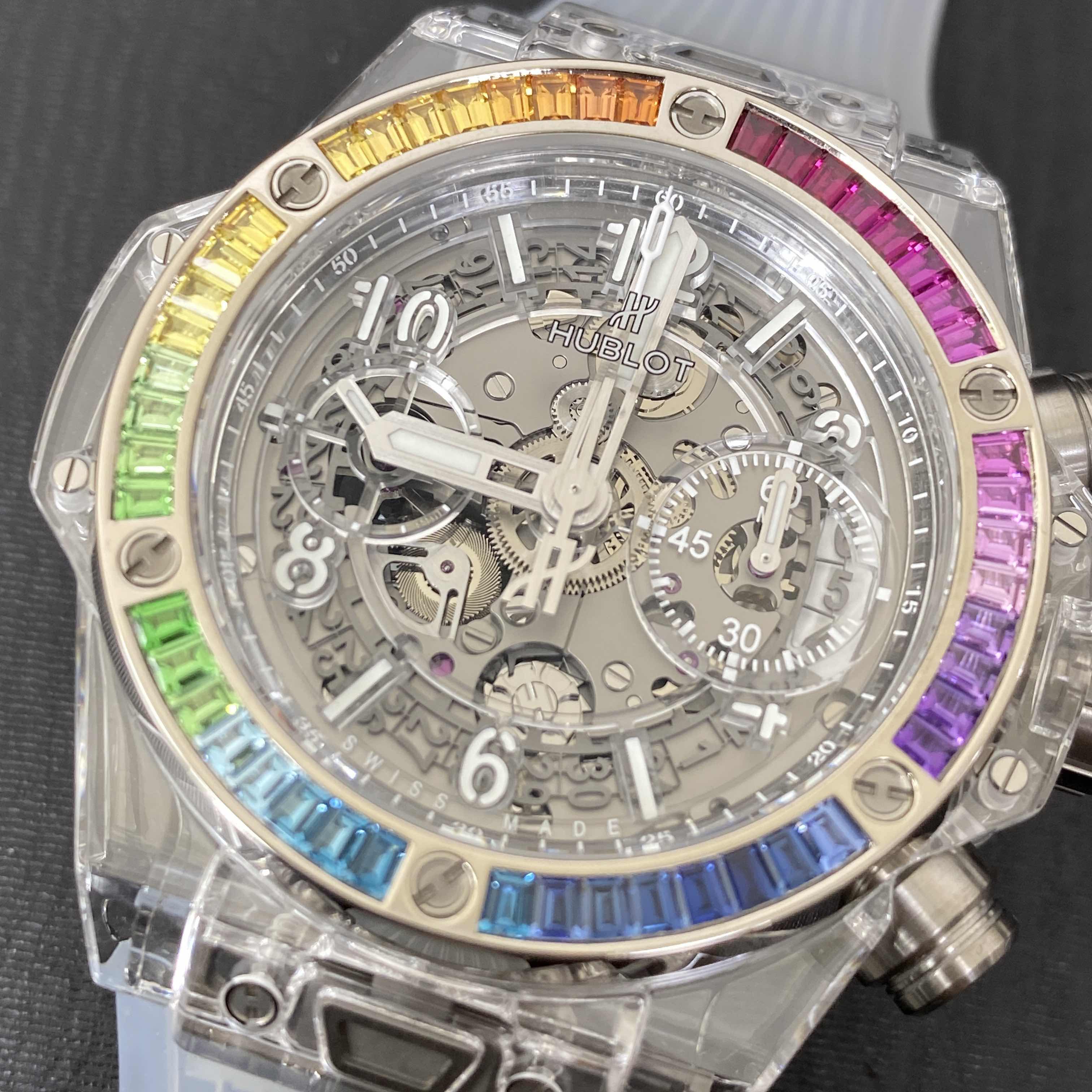 Hublot 441.JX.4802.RT.4099 BIG BANG Automatic 18kt White Gold & Sapphire