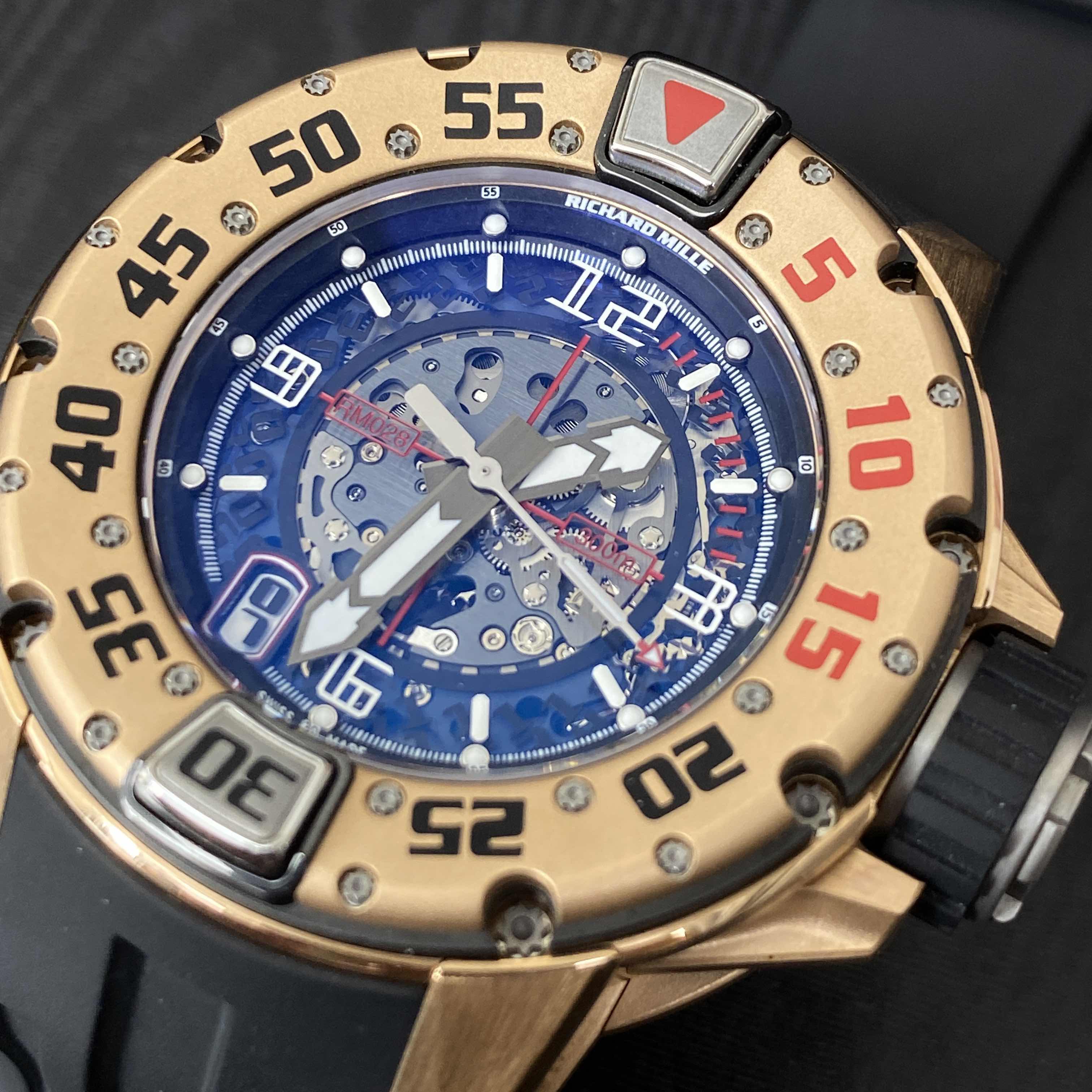 Richard Mille RM028-RG DIVERS Automatic 18kt Rose Gold