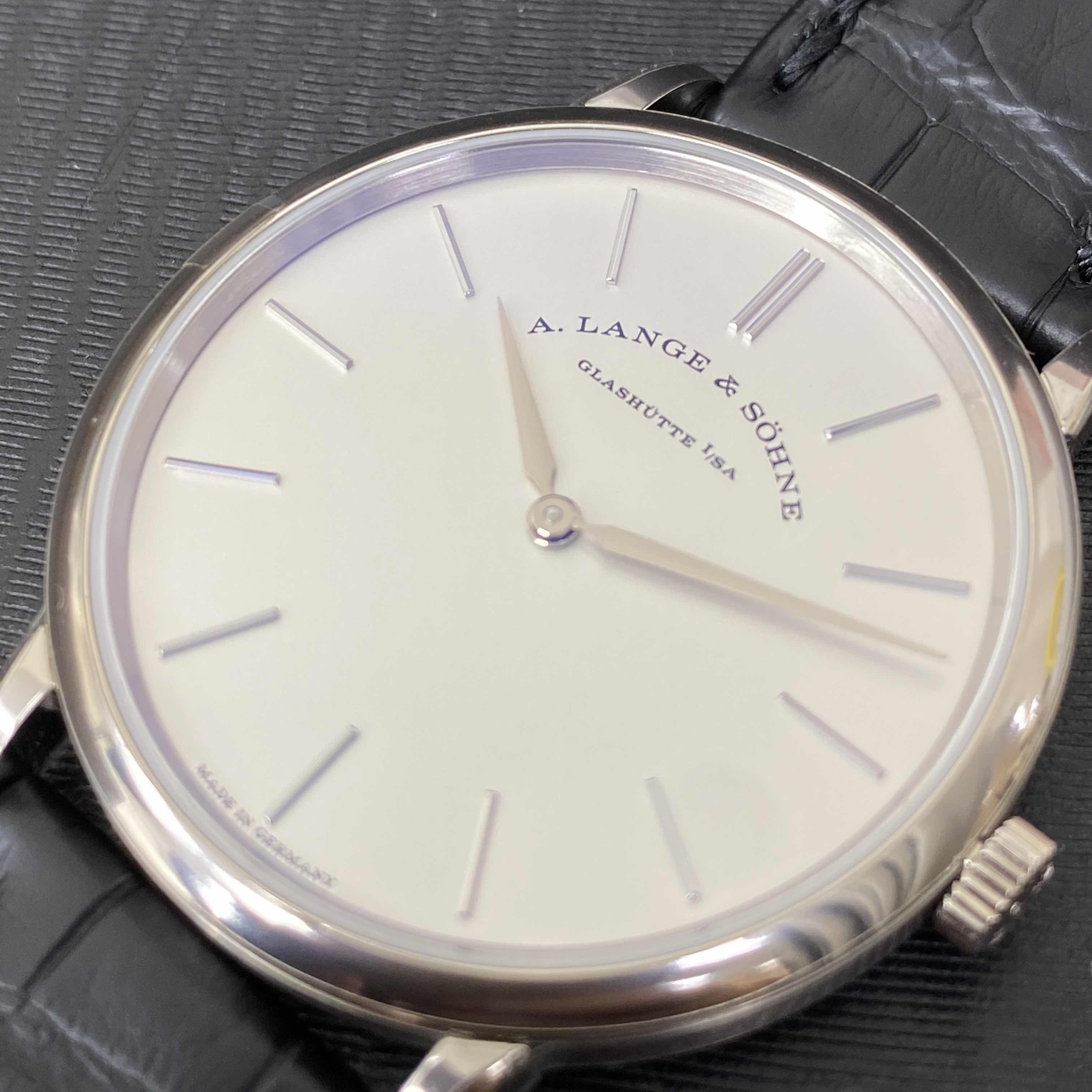 A Lange & Sohne 201.027 SAXONIA Manual Wind 18kt White Gold