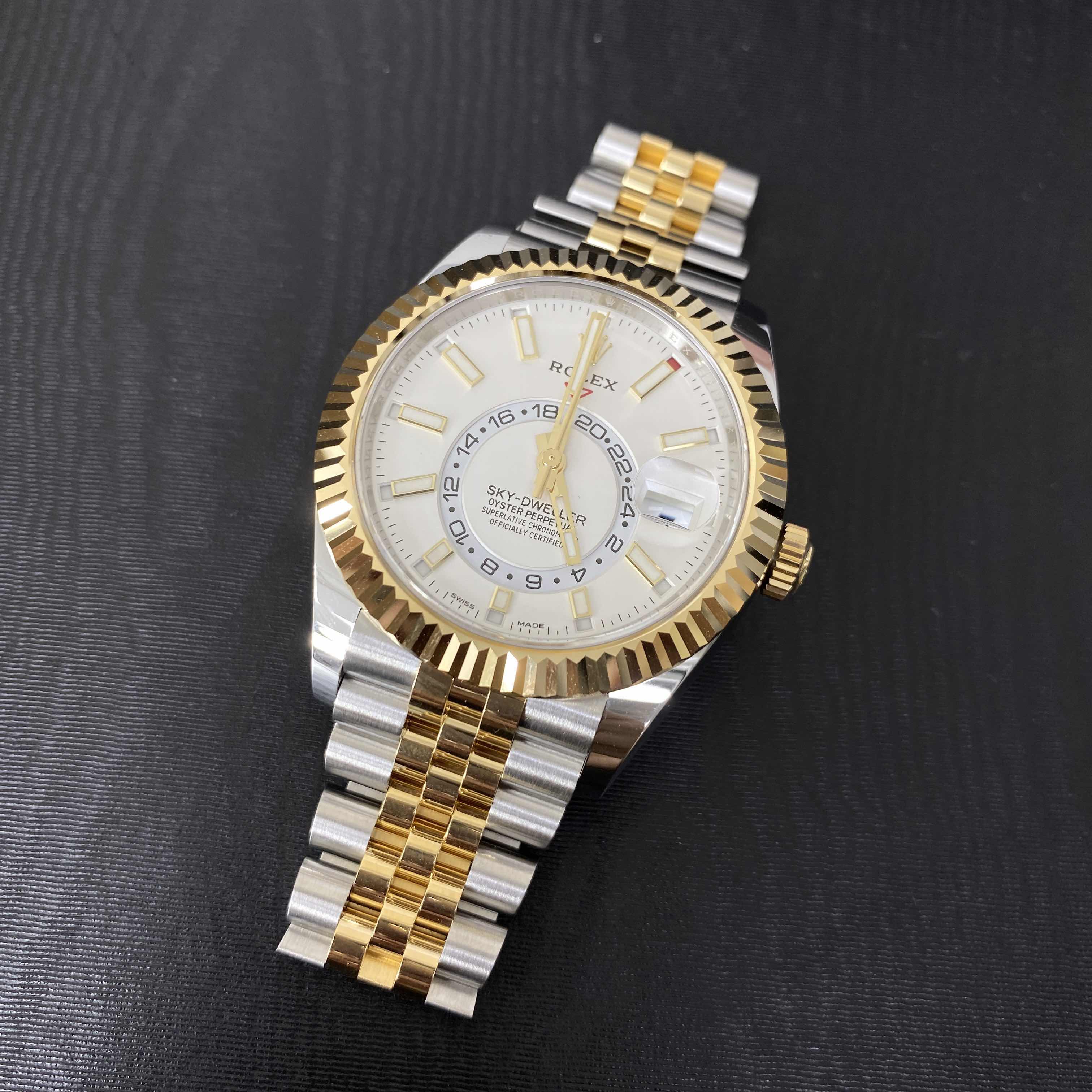 Rolex 326933-0010 SKY-DWELLER Automatic 18kt Gold & Steel