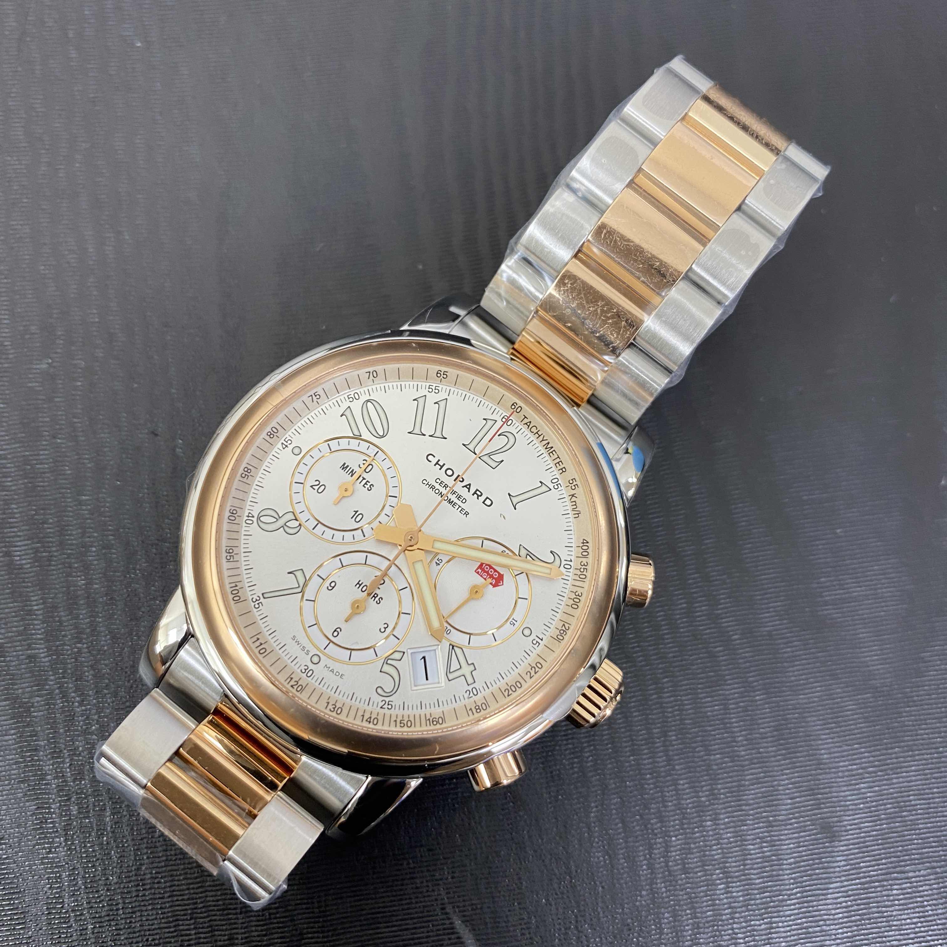 Chopard 158511-6001 MILLE MIGLIA GT XL Automatic 18kt Rose Gold & Steel