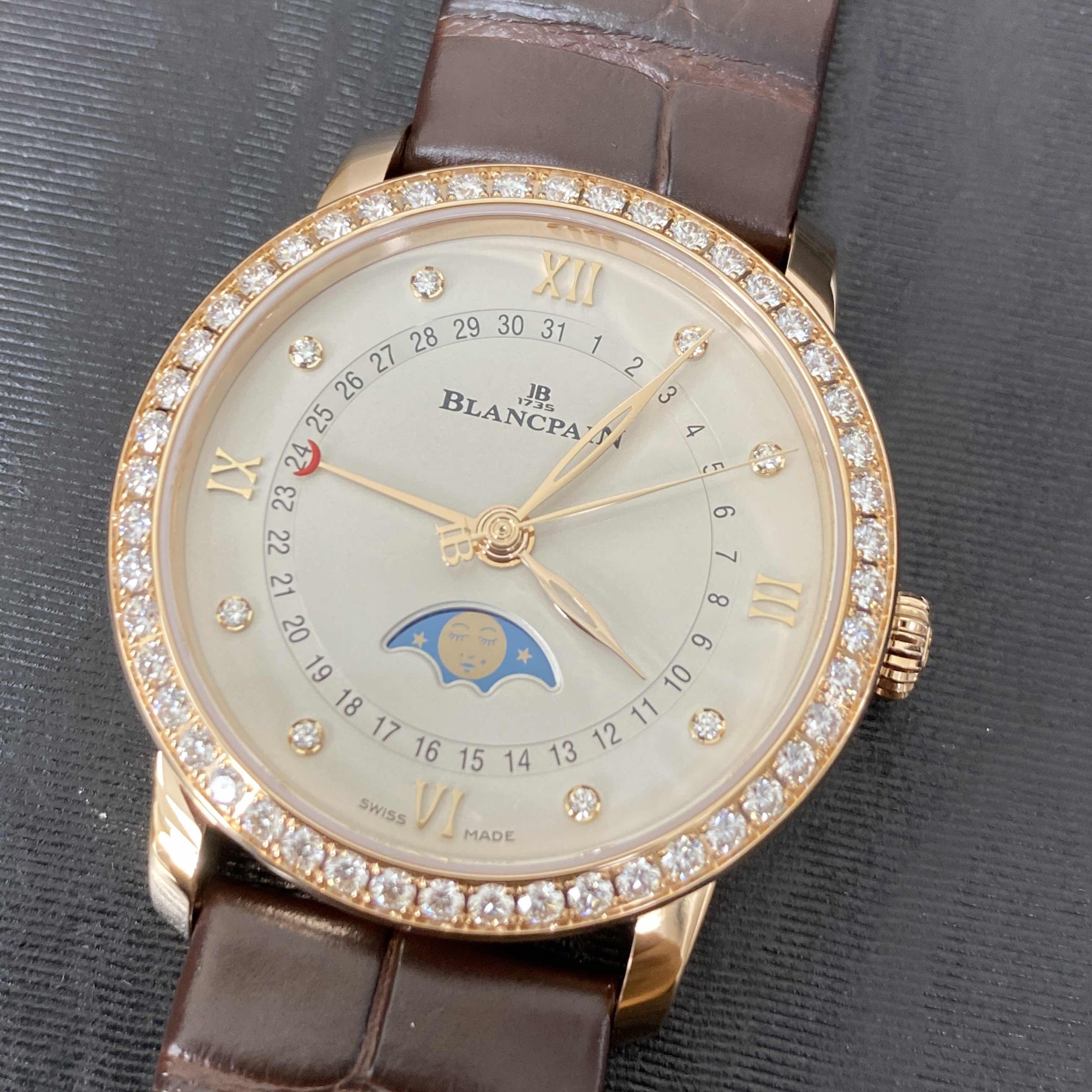 Blancpain 6126-2987-55B VILLERET Automatic 18kt Rose Gold & Diamonds