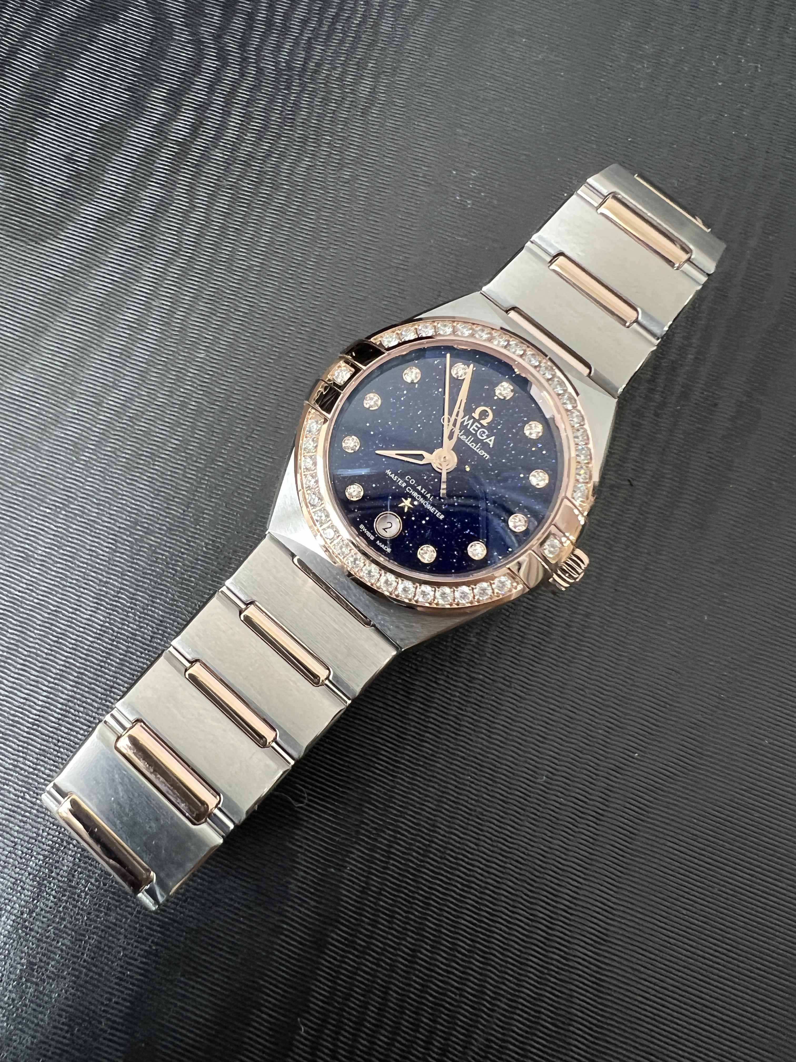 Omega 131.25.29.20.53.002 CONSTELLATION Automatic 18kt Rose Magic & Diamond