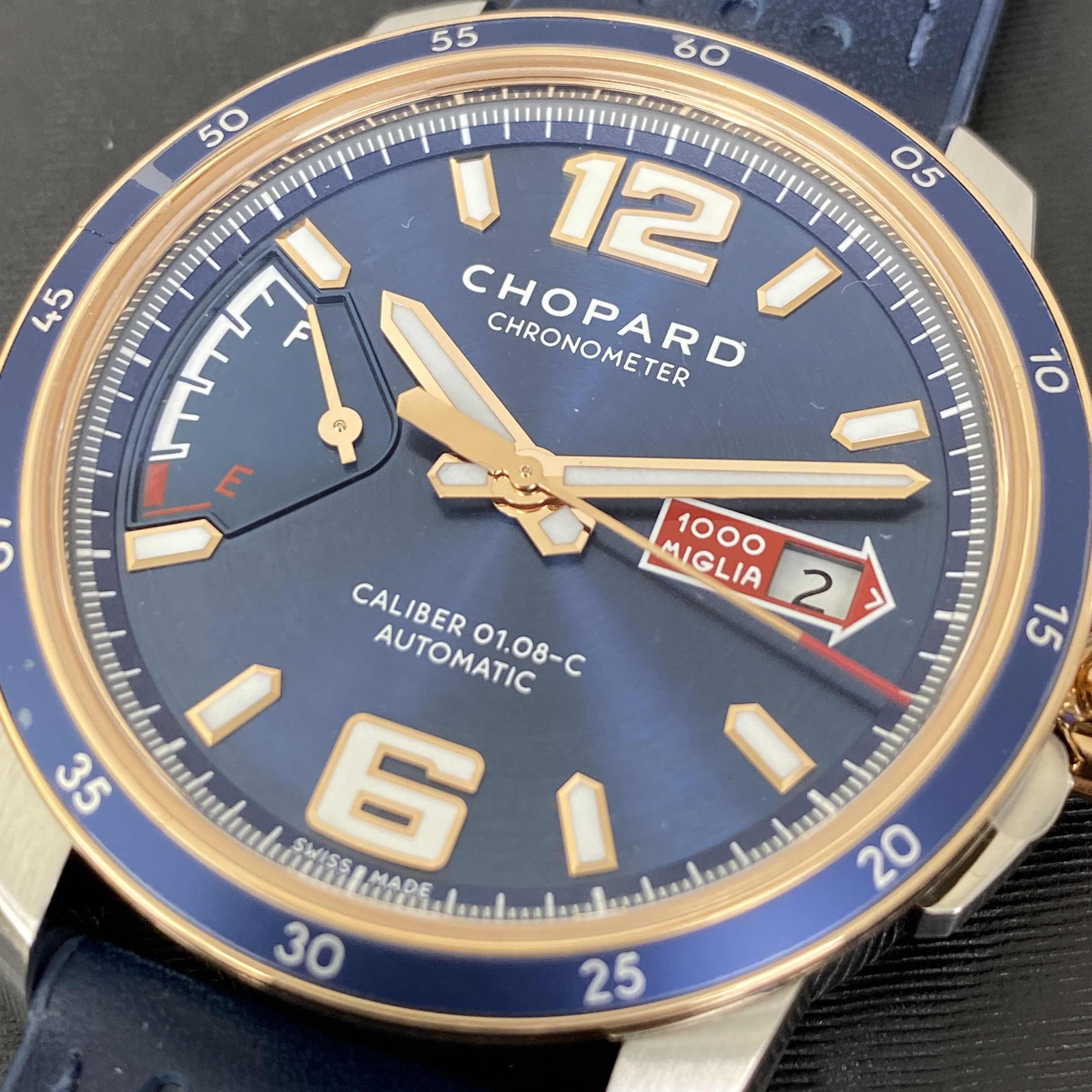 Chopard 168566-6002 MILLE MIGLIA GT XL Automatic 18kt Rose Gold & Steel